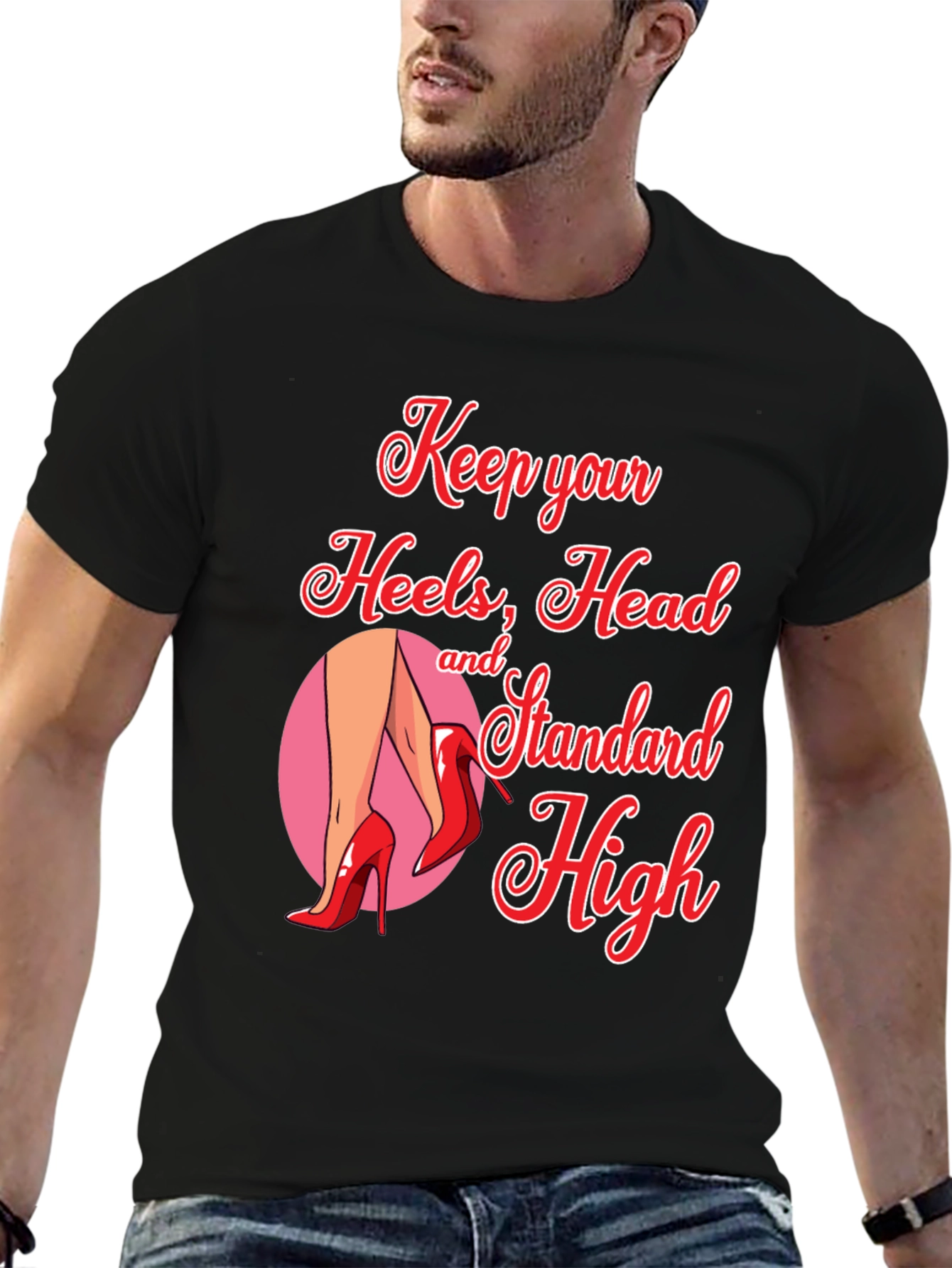 Keep Heels Head Standard High Graphic Tee