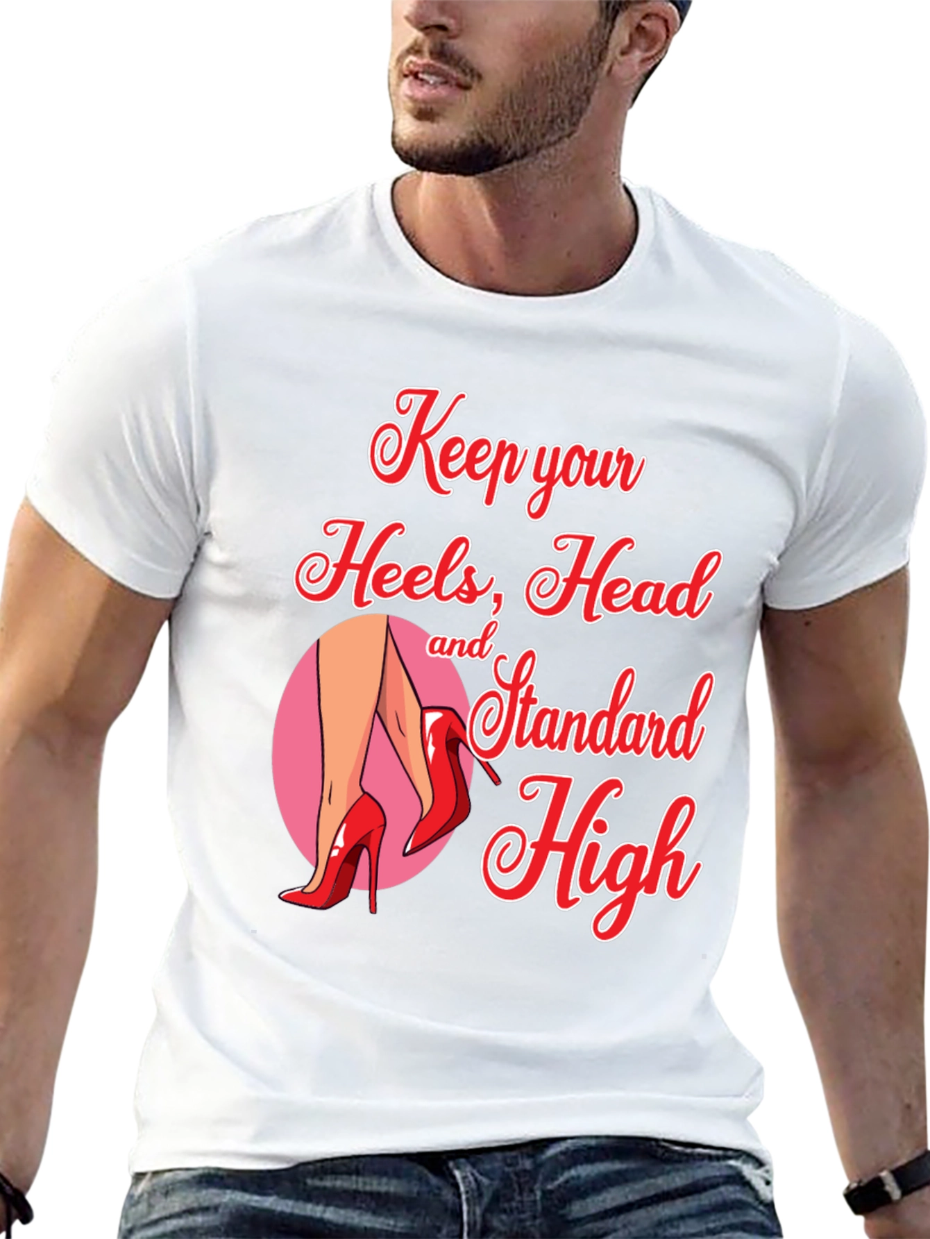 Keep Heels Head Standard High Graphic Tee