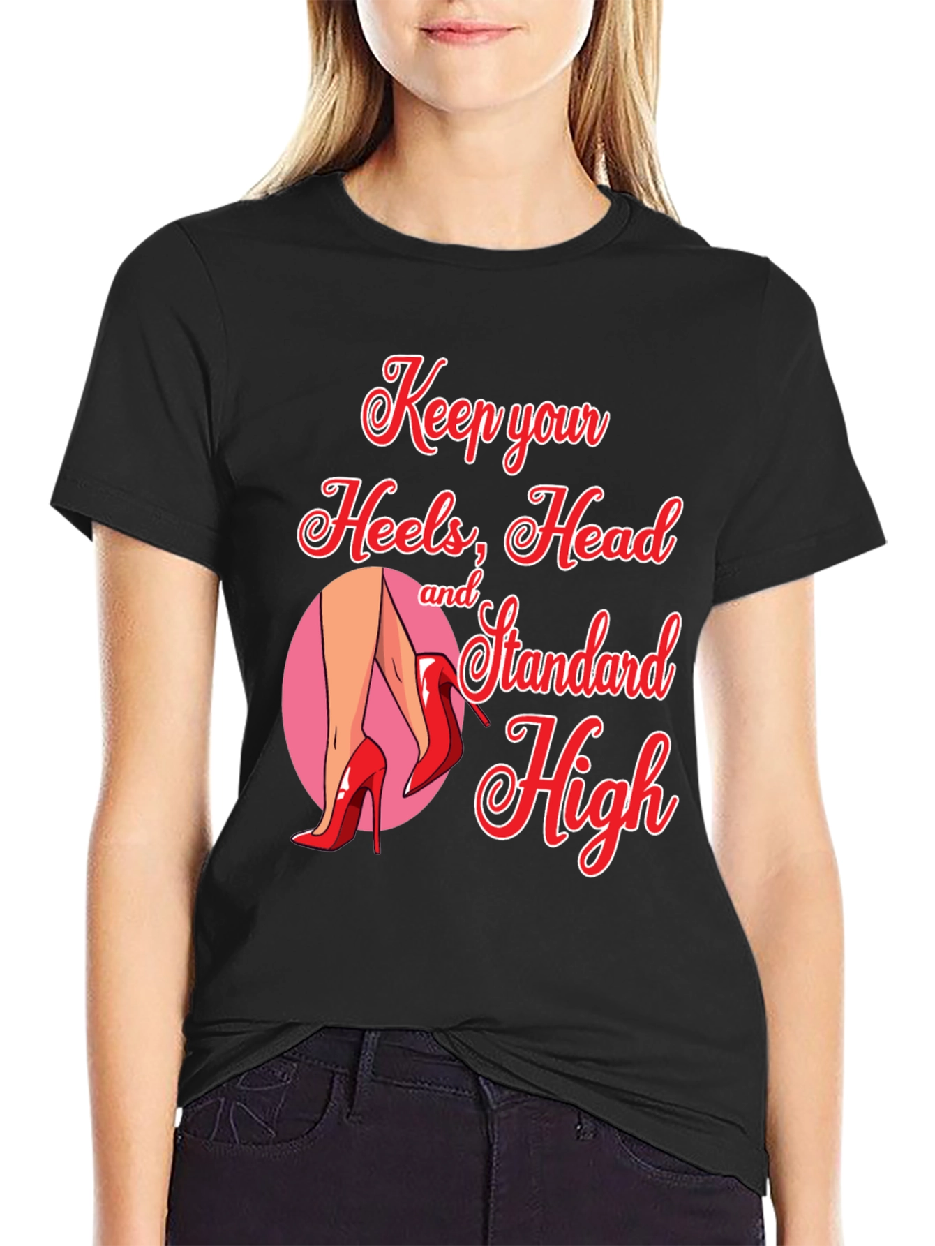 Keep Heels Head Standard High Graphic Tee