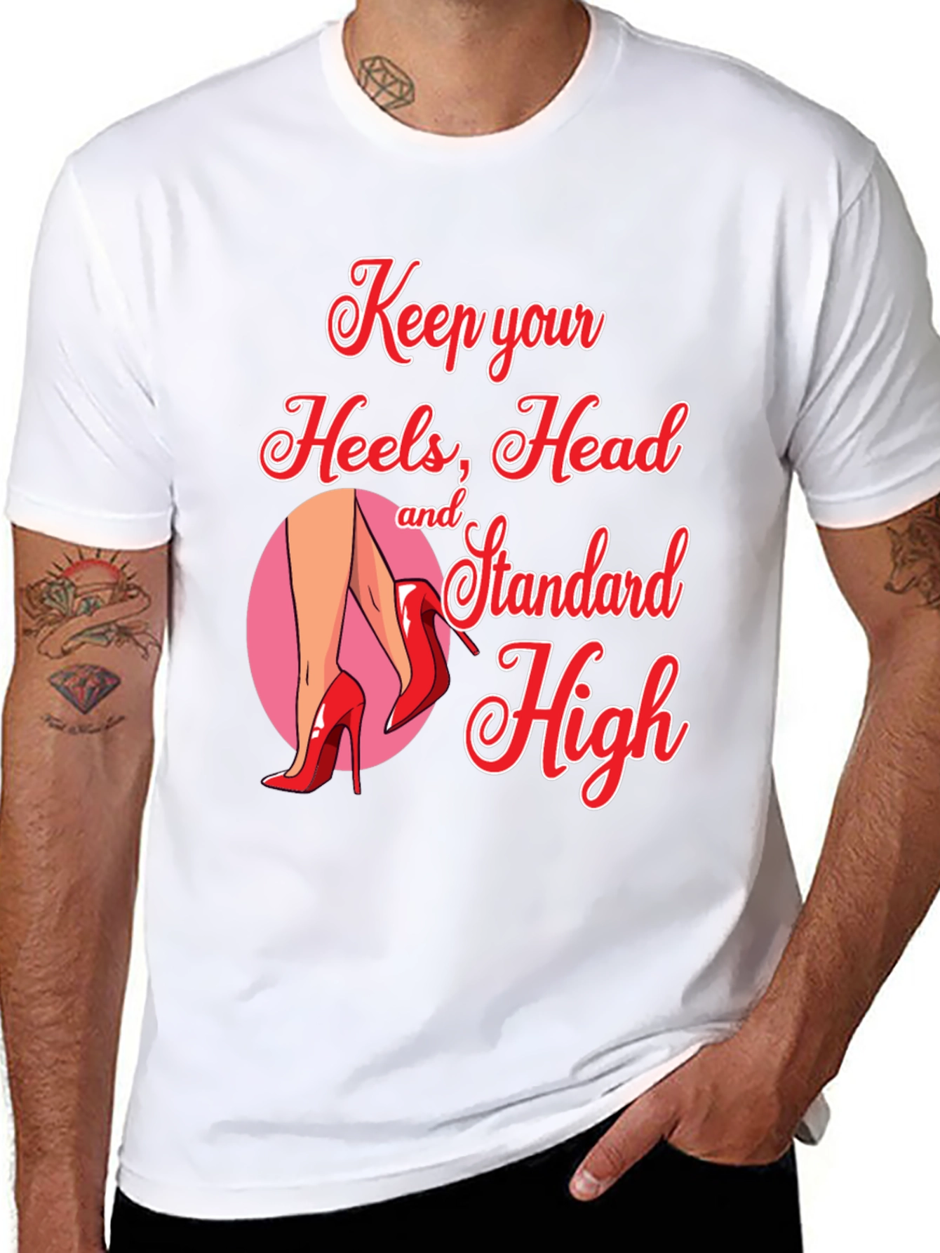 Keep Heels Head Standard High Graphic Tee
