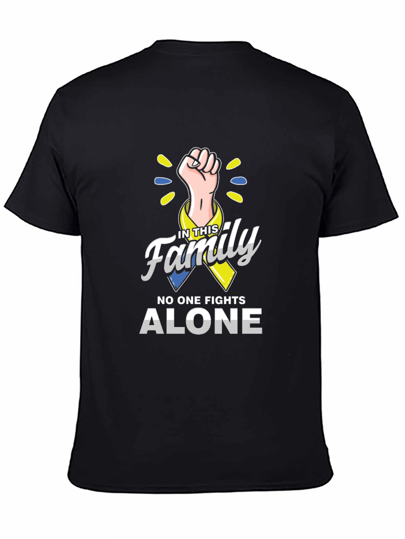 Down Syndrome Awareness T-Shirt: No One Fights Alone