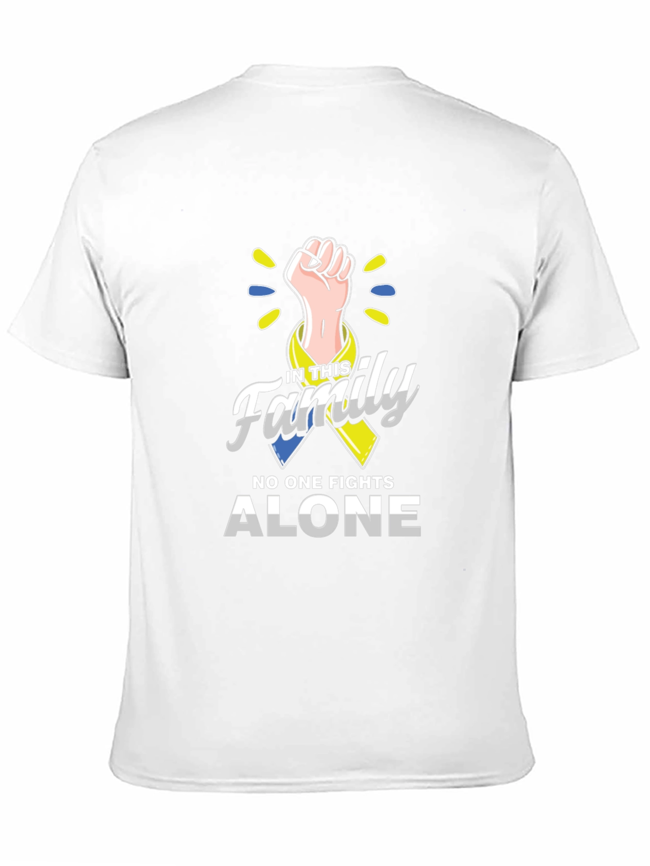 Down Syndrome Awareness T-Shirt: No One Fights Alone