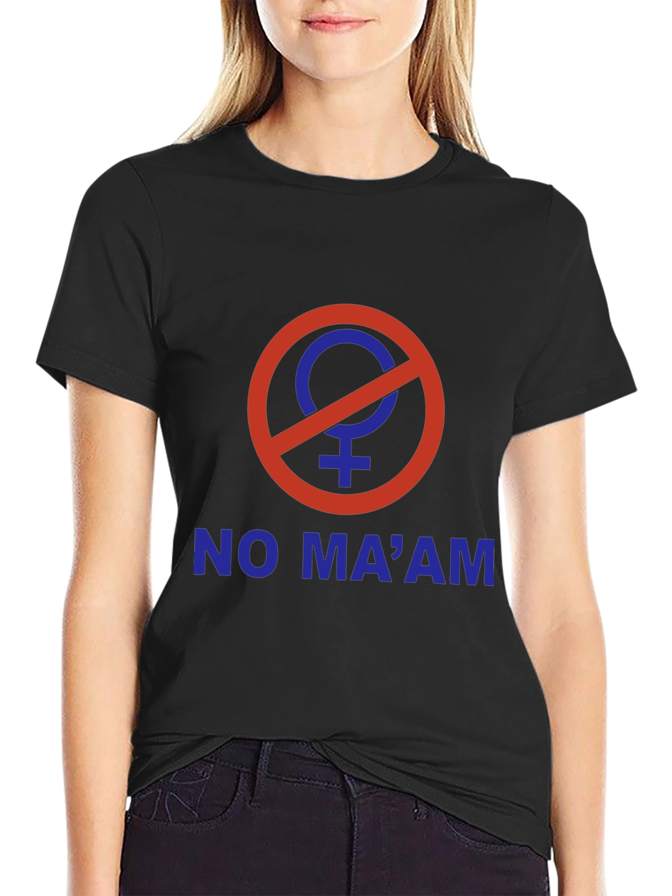 No Maam T-Shirt: Funny Slogan Tee for Men