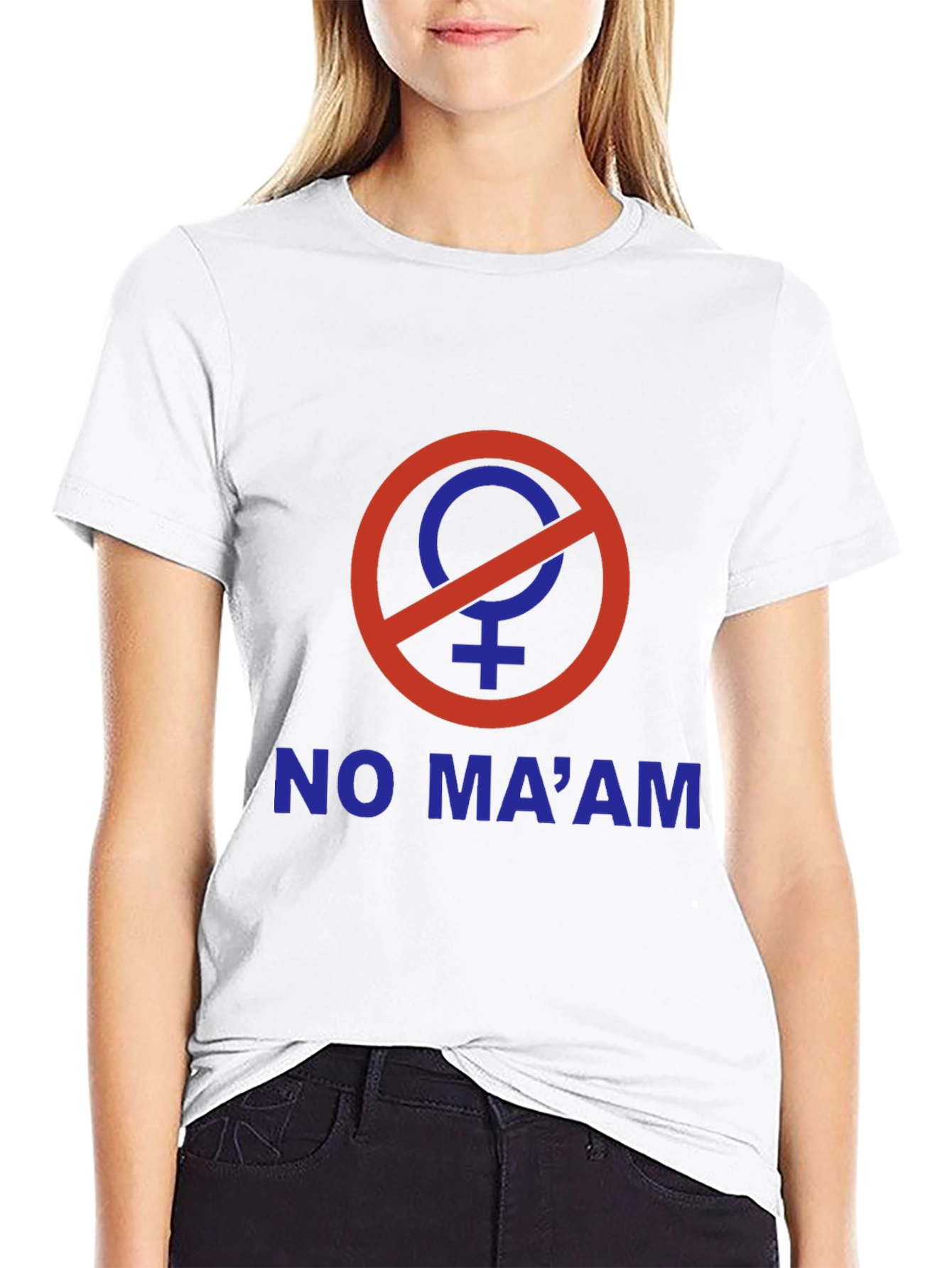 No Maam T-Shirt: Funny Slogan Tee for Men