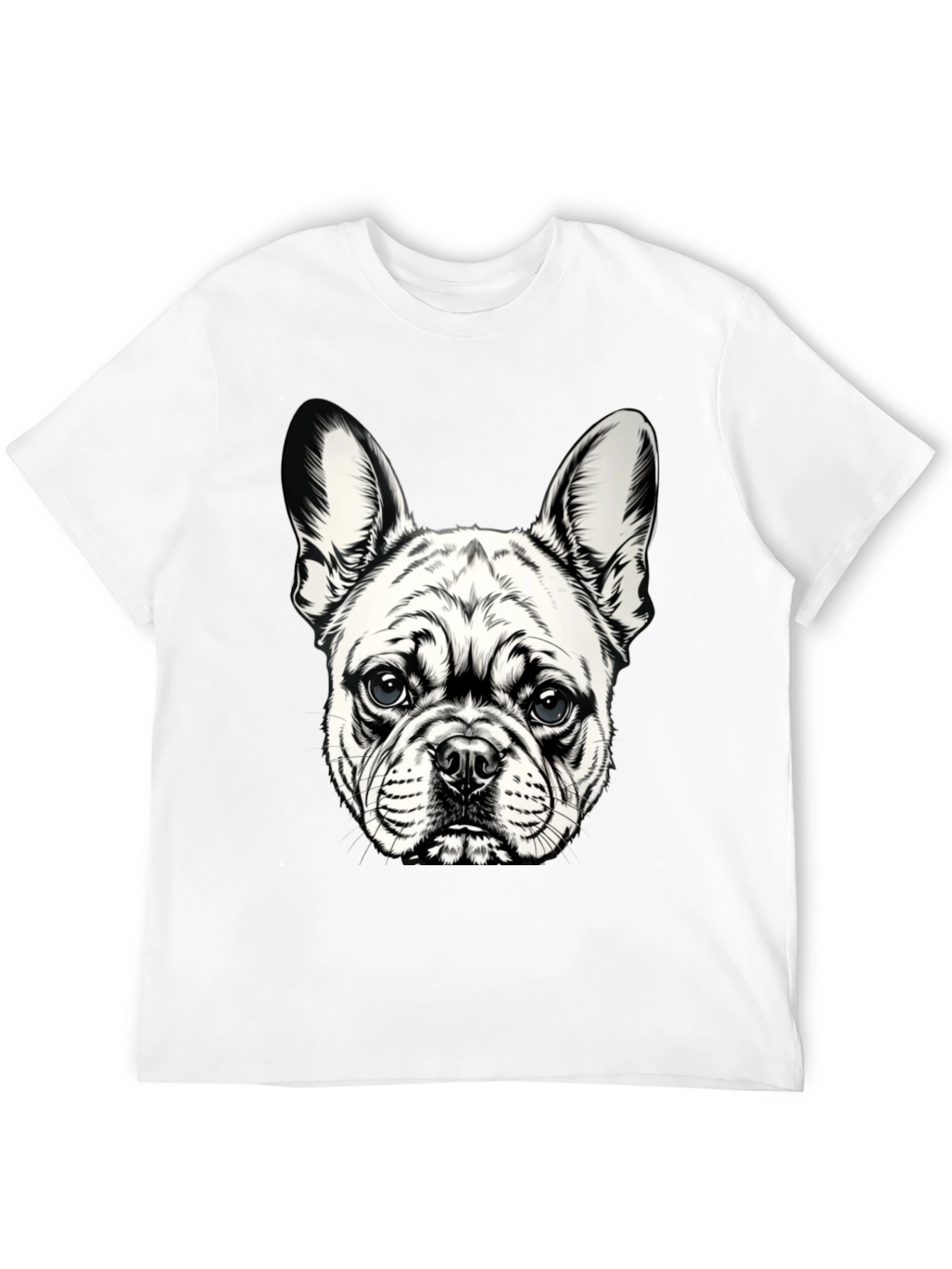 Dog Graphic T-Shirt - Black Cotton Blend