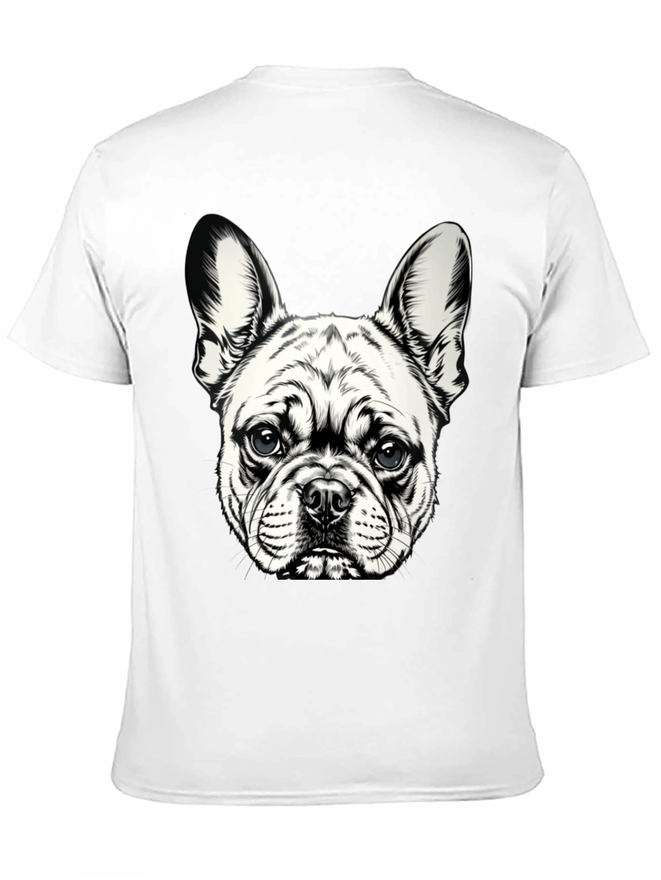 Dog Graphic T-Shirt - Black Cotton Blend
