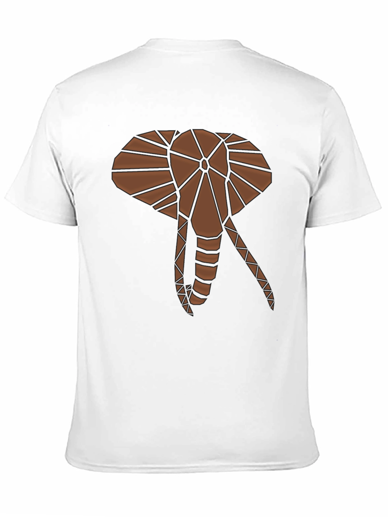 Geometric Elephant Graphic T-Shirt - Stylish Casual Tee
