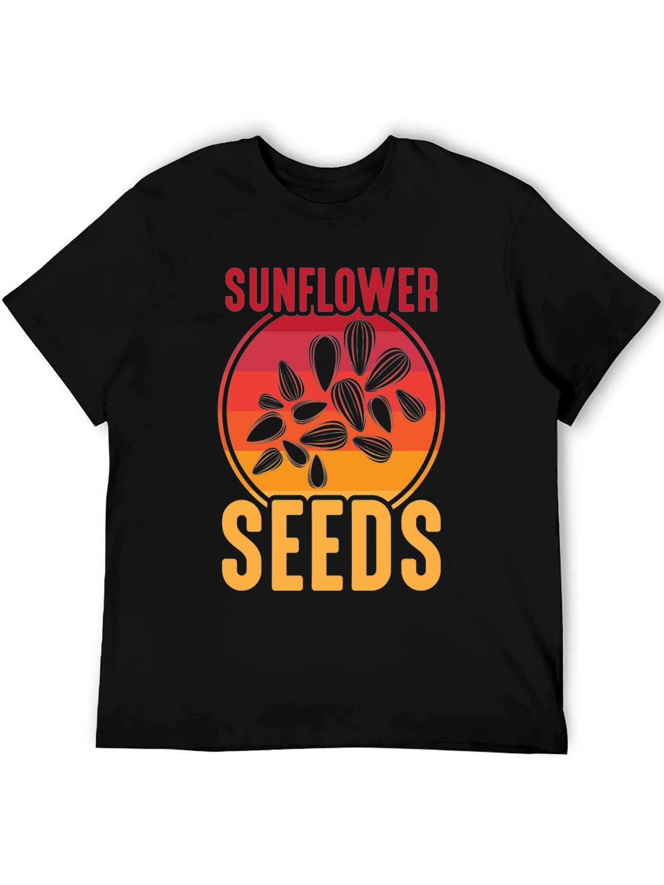 Sunflower Seeds Graphic Tee - Unisex Black T-Shirt