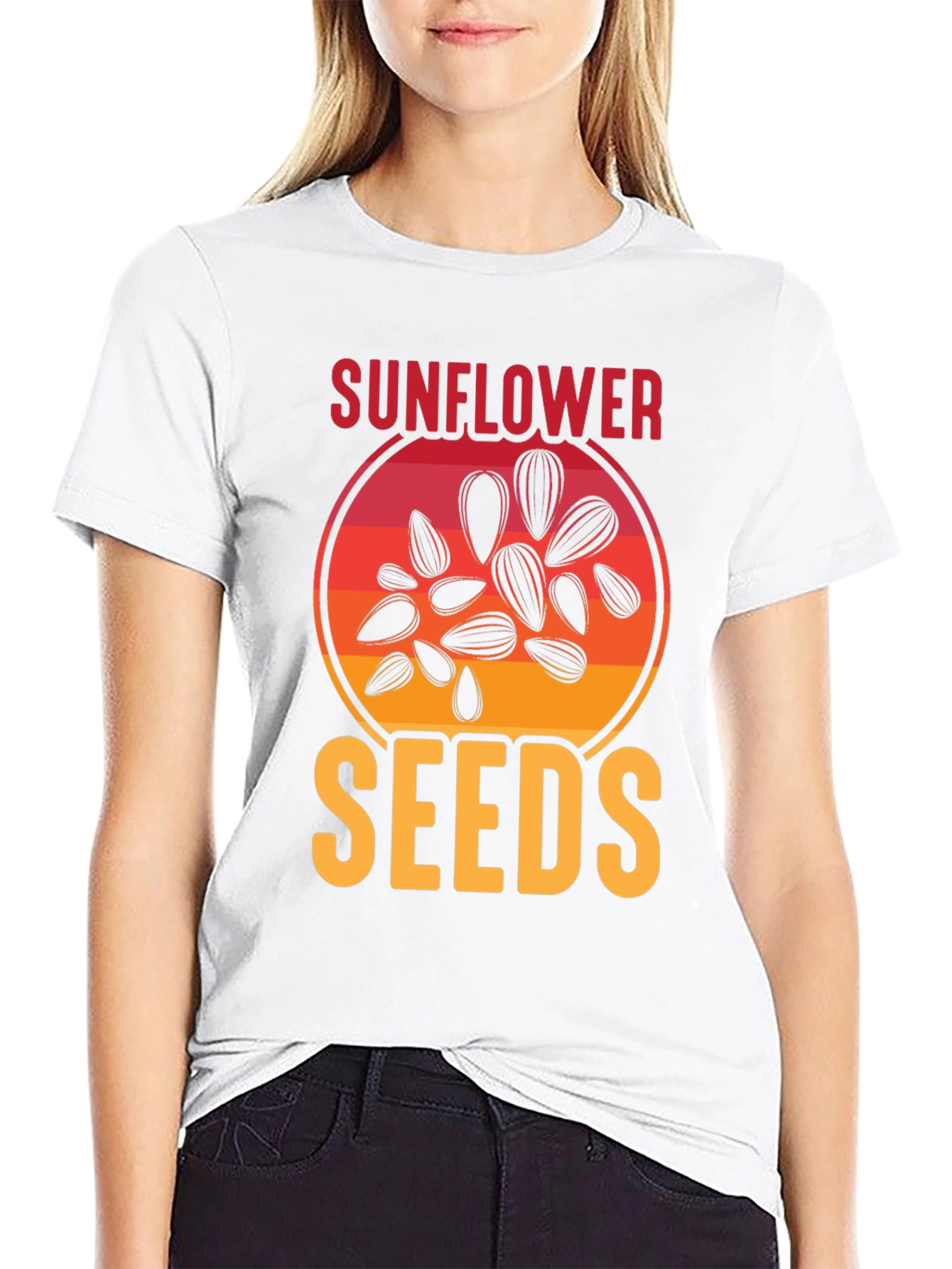 Sunflower Seeds Graphic Tee - Unisex Black T-Shirt