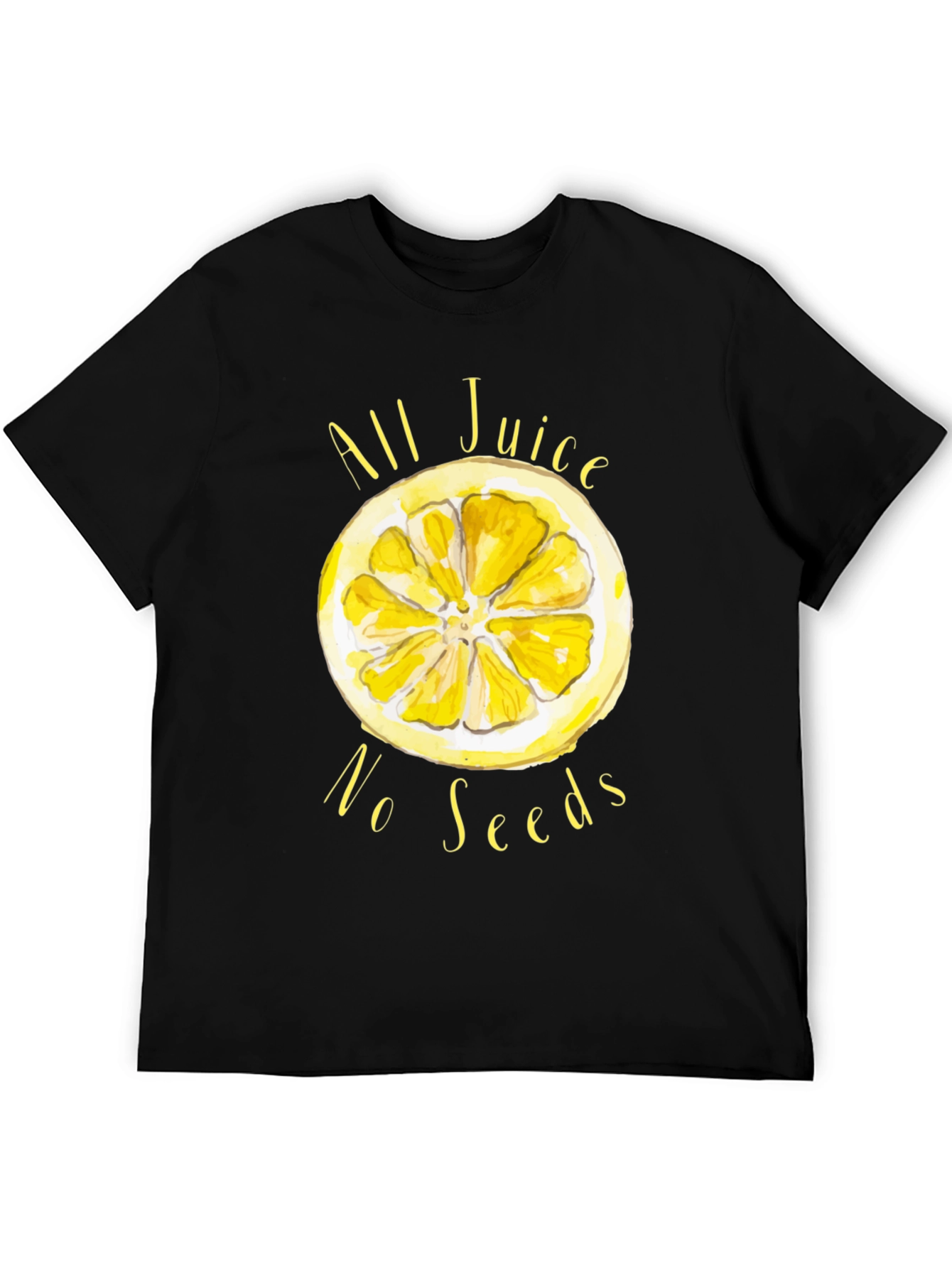 All Juice No Seeds Black Graphic Tee