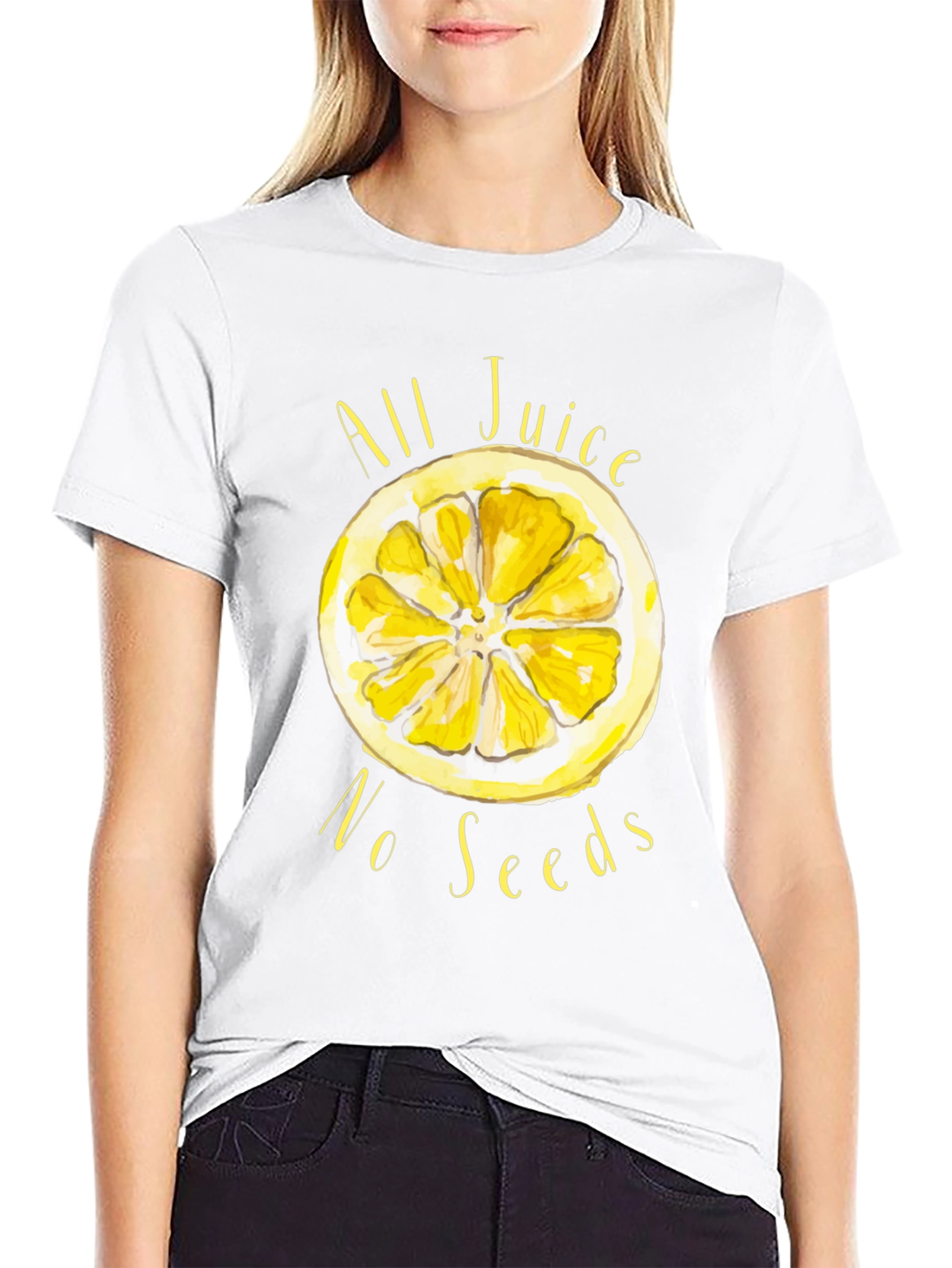 All Juice No Seeds Black Graphic Tee