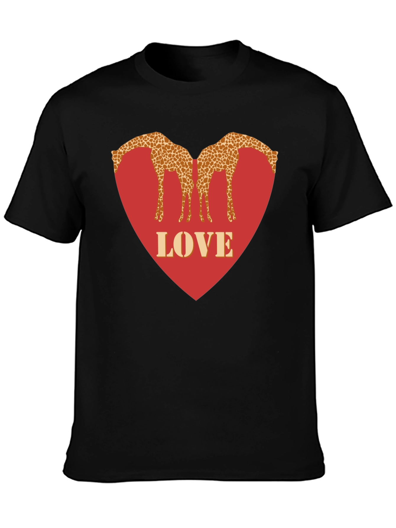 Giraffe Love Heart T-Shirt