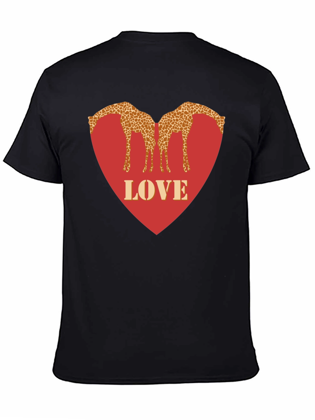Giraffe Love Heart T-Shirt