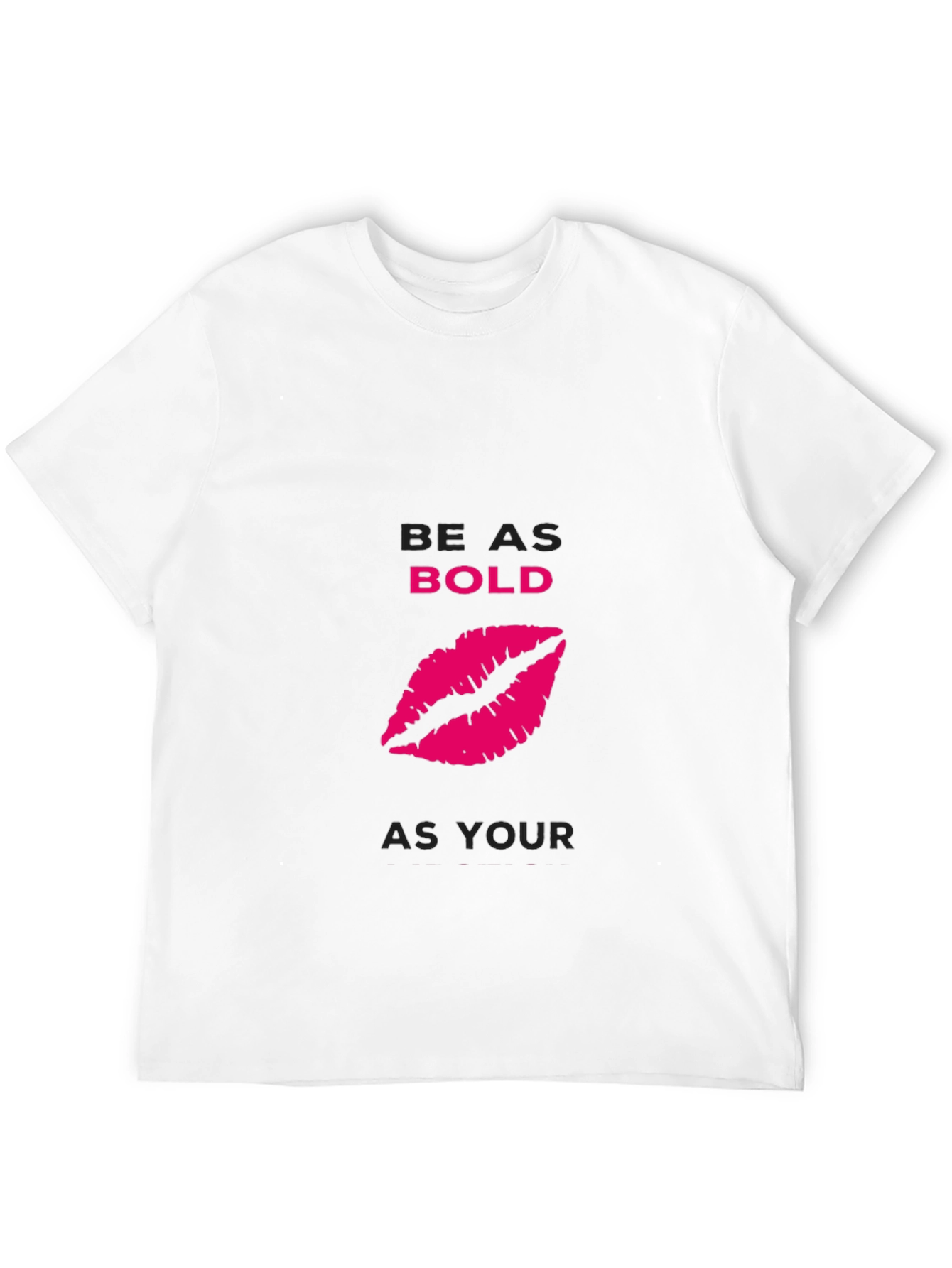 Bold Lips Graphic Black T-Shirt