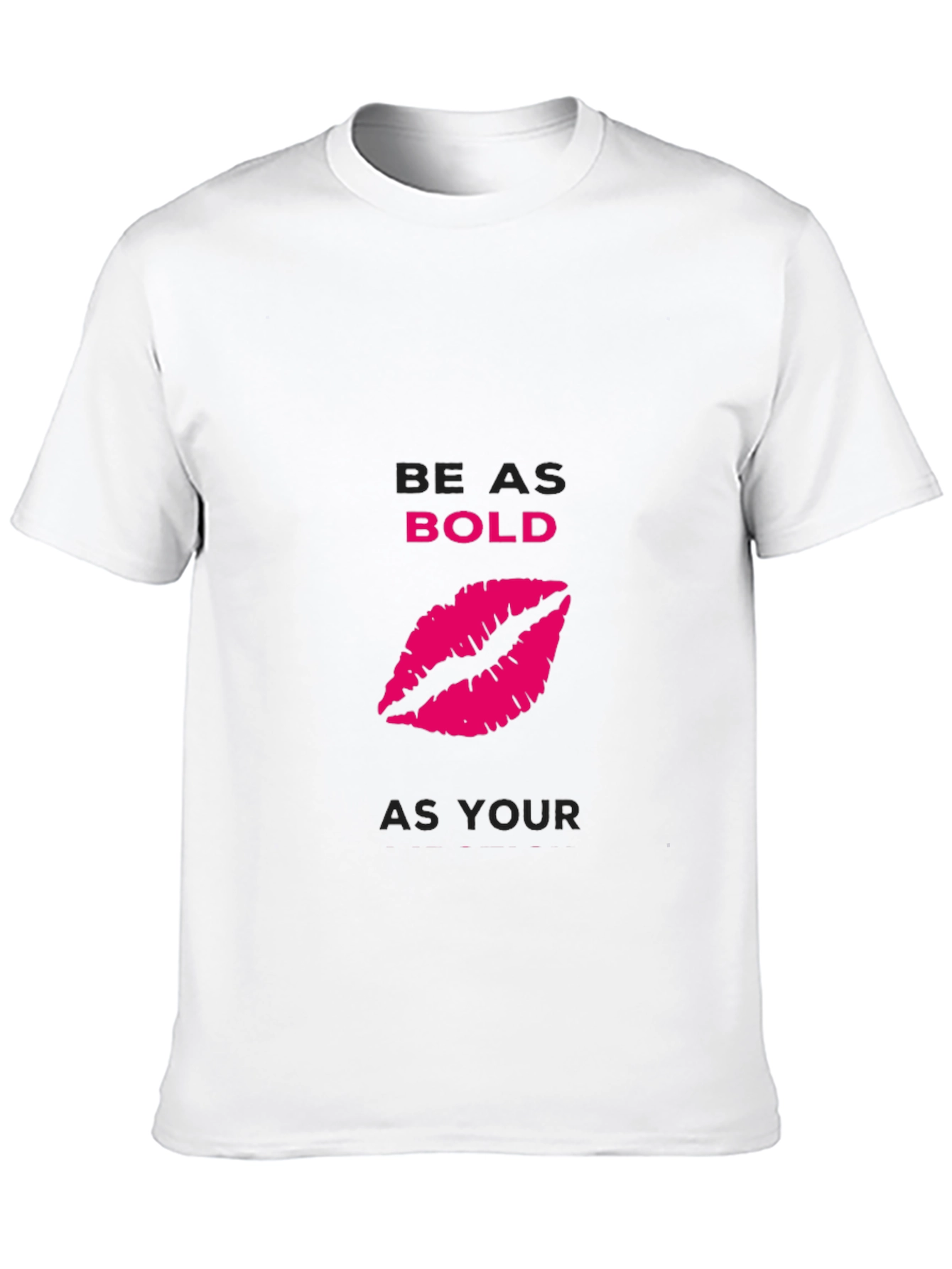 Bold Lips Graphic Black T-Shirt