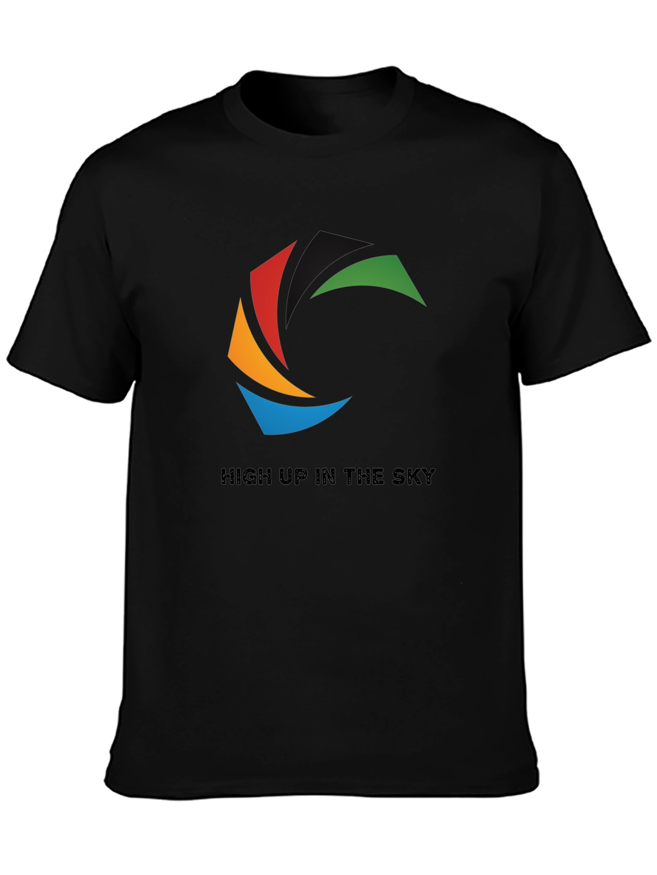 Abstract Graphic T-Shirt - High Up In The Sky