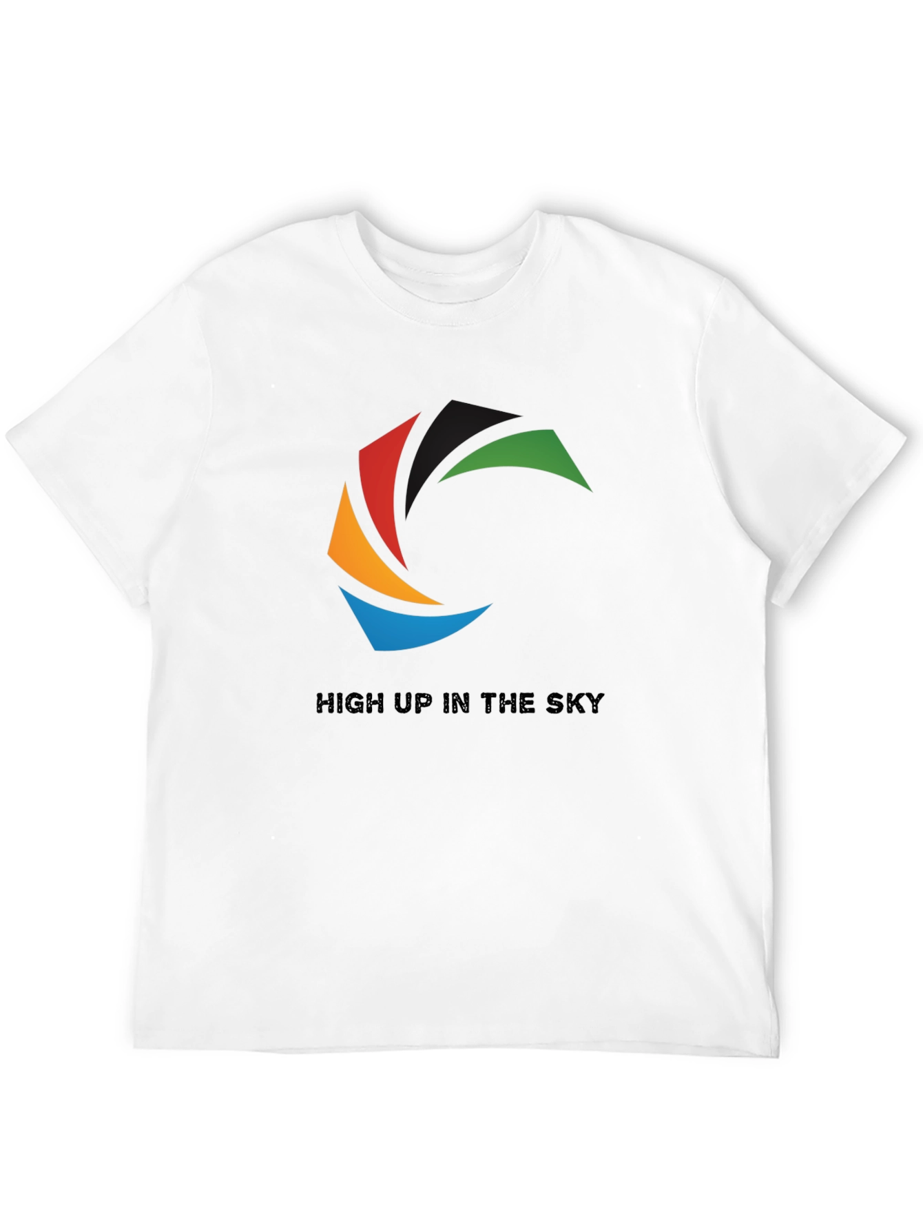 Abstract Graphic T-Shirt - High Up In The Sky