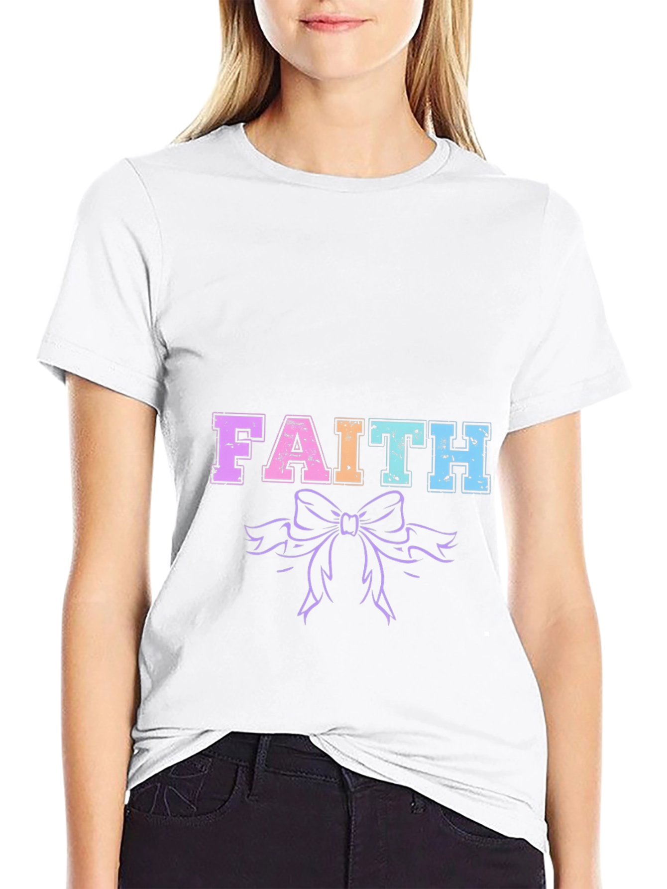 Faith Graphic Tee - Trendy Casual Shirt