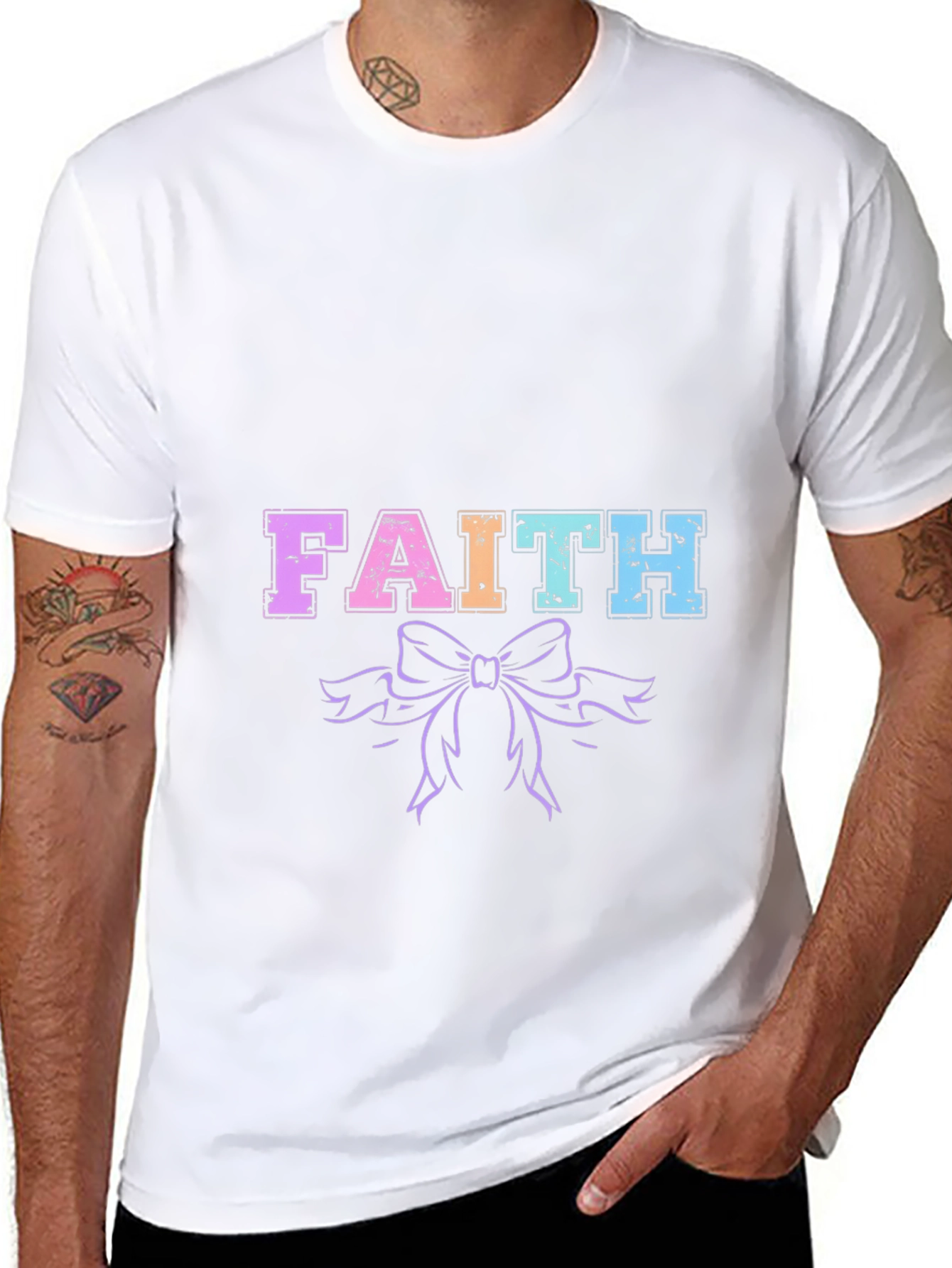 Faith Graphic Tee - Trendy Casual Shirt