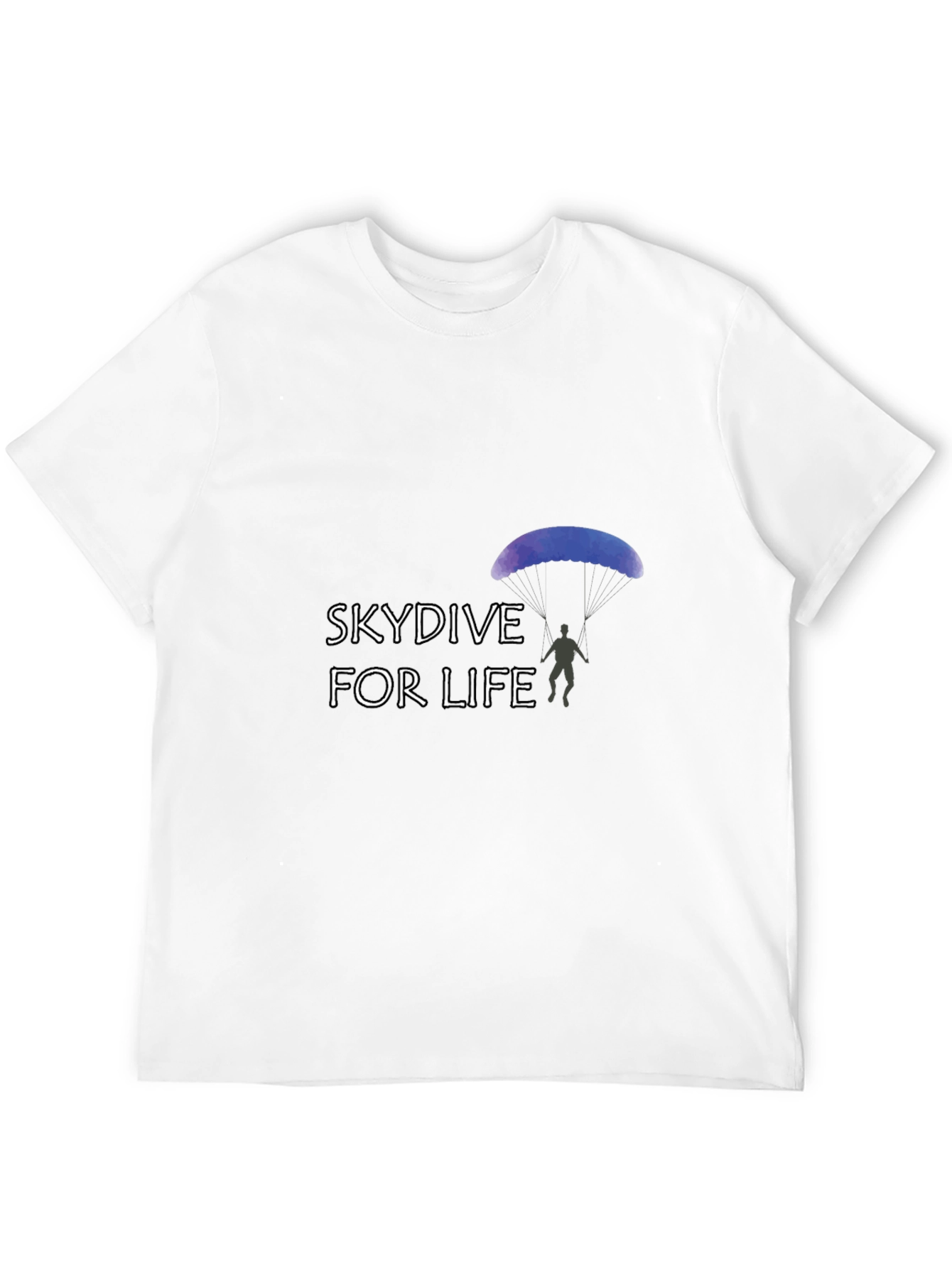 Skydive For Life Black Graphic Tee