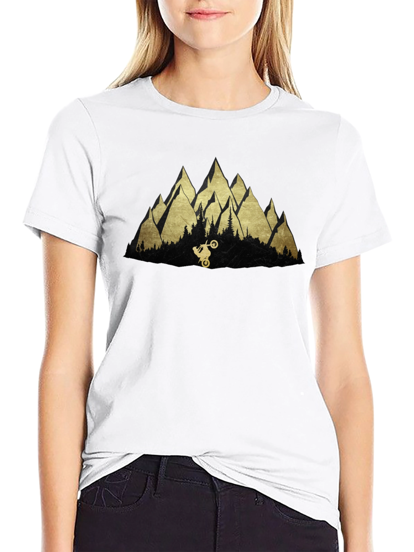 Mountain Biker Tee - Adventure Awaits!