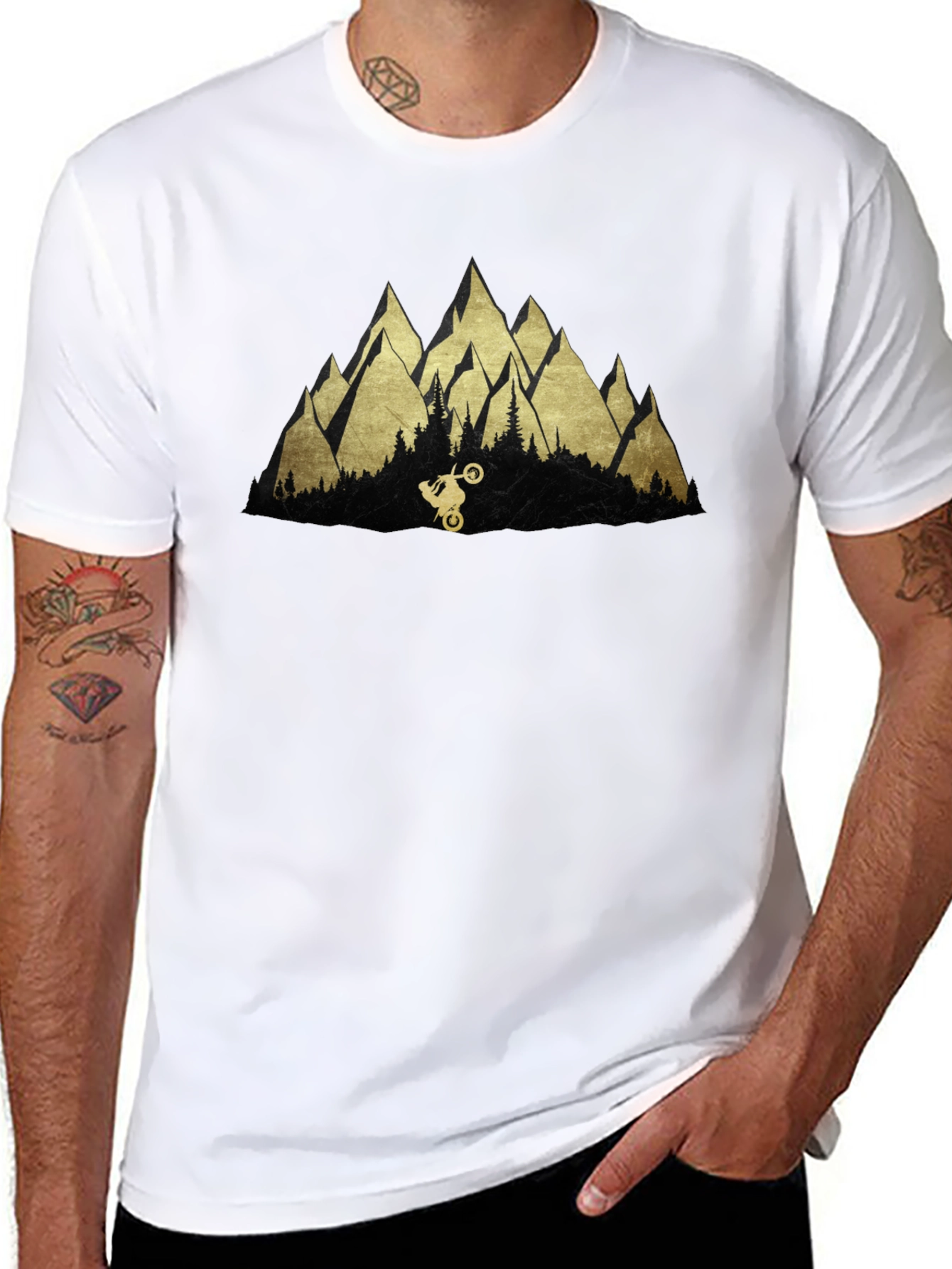 Mountain Biker Tee - Adventure Awaits!