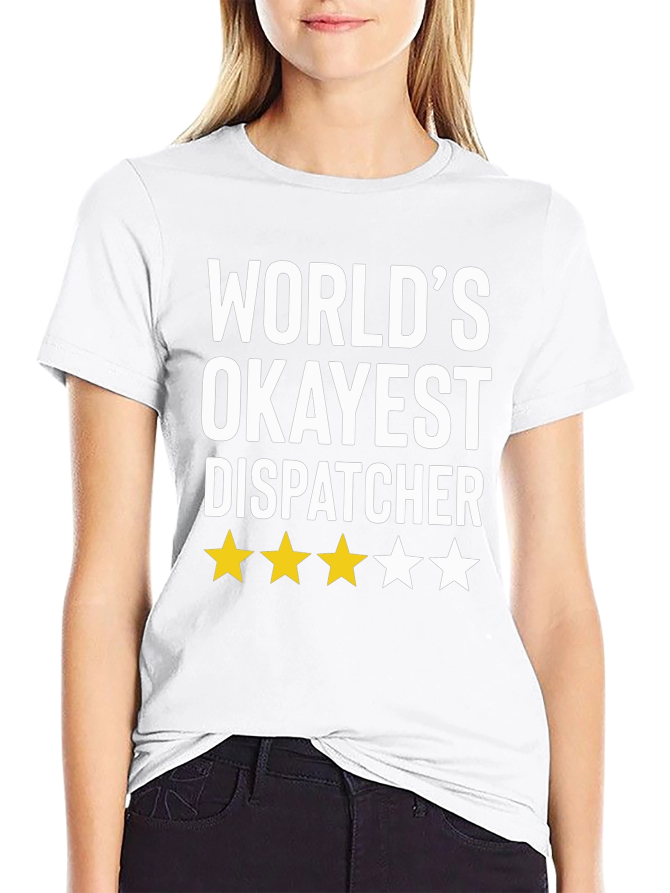 Worlds Okayest Dispatcher Graphic T-Shirt