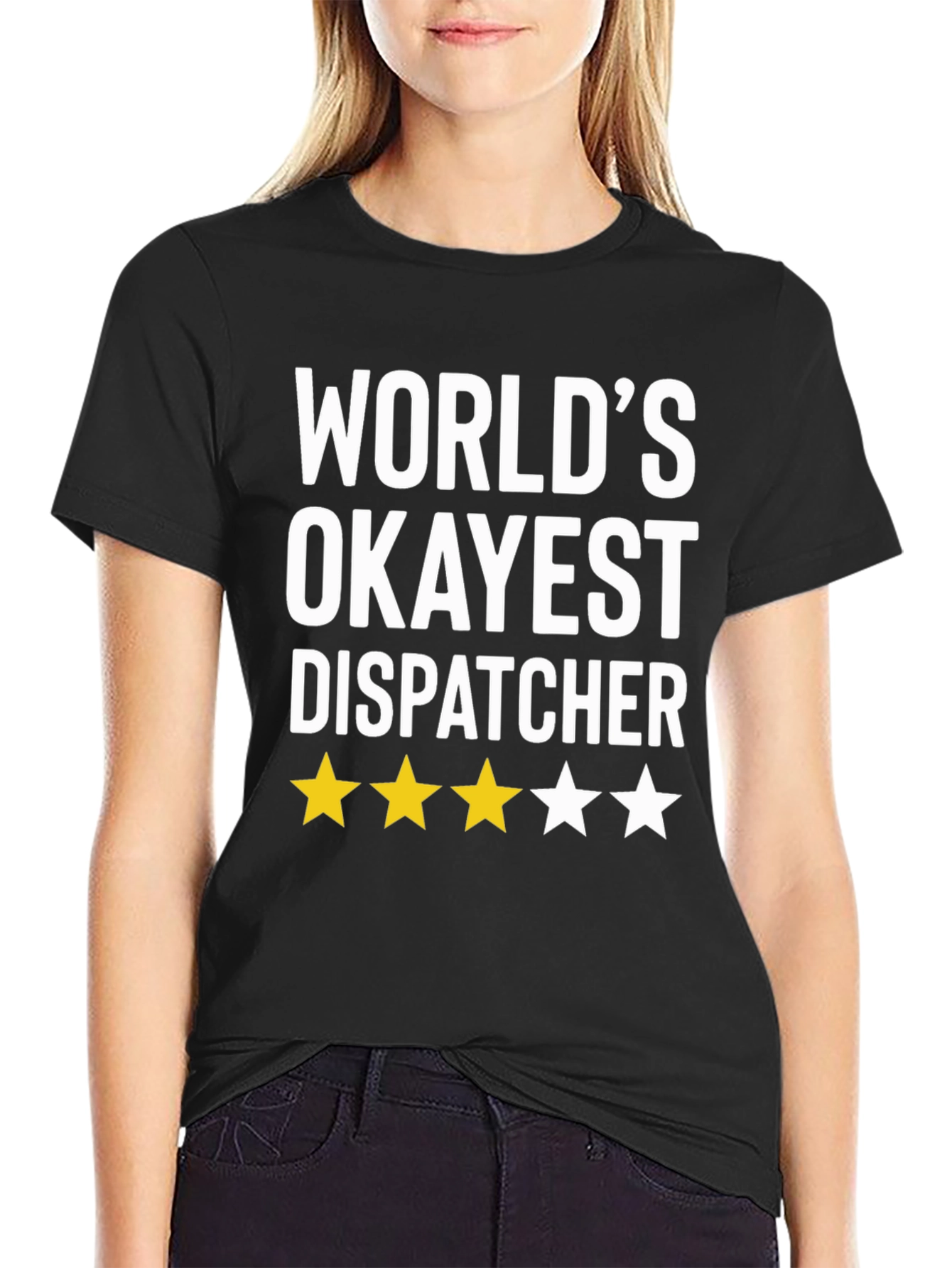 Worlds Okayest Dispatcher Graphic T-Shirt