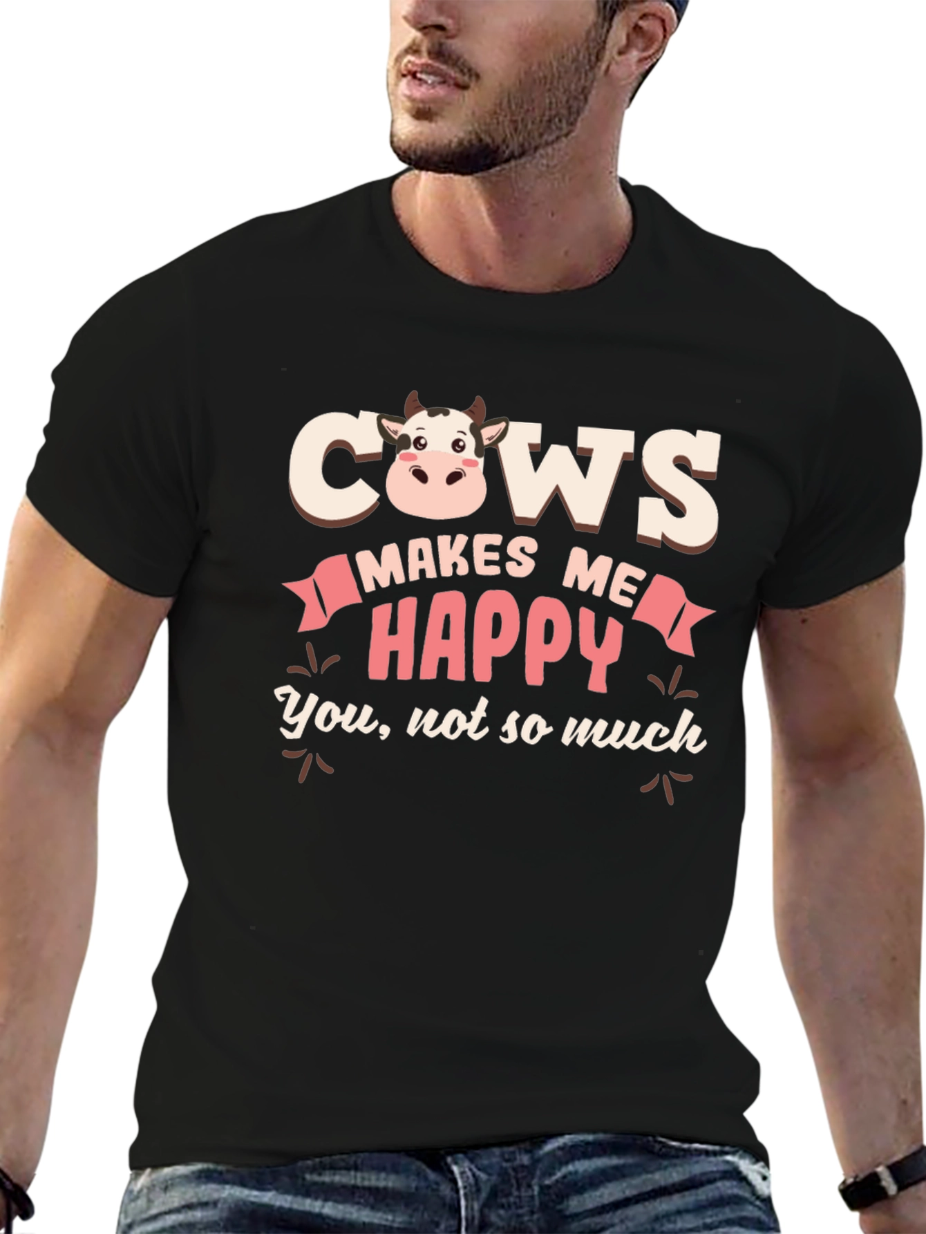 Cows Make Me Happy T-Shirt