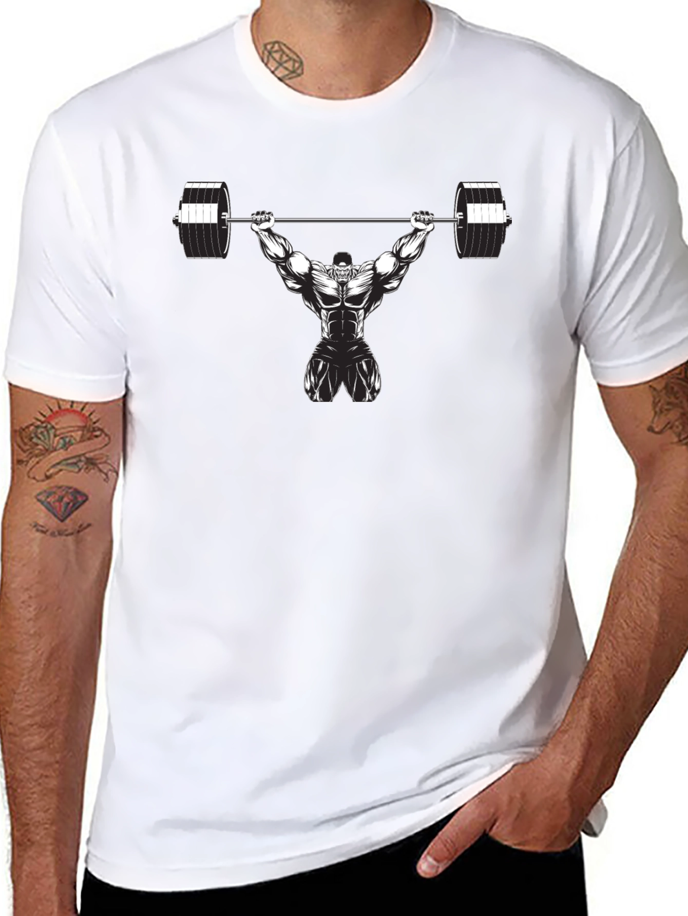 Weightlifter Graphic T-Shirt - Gym Motivation