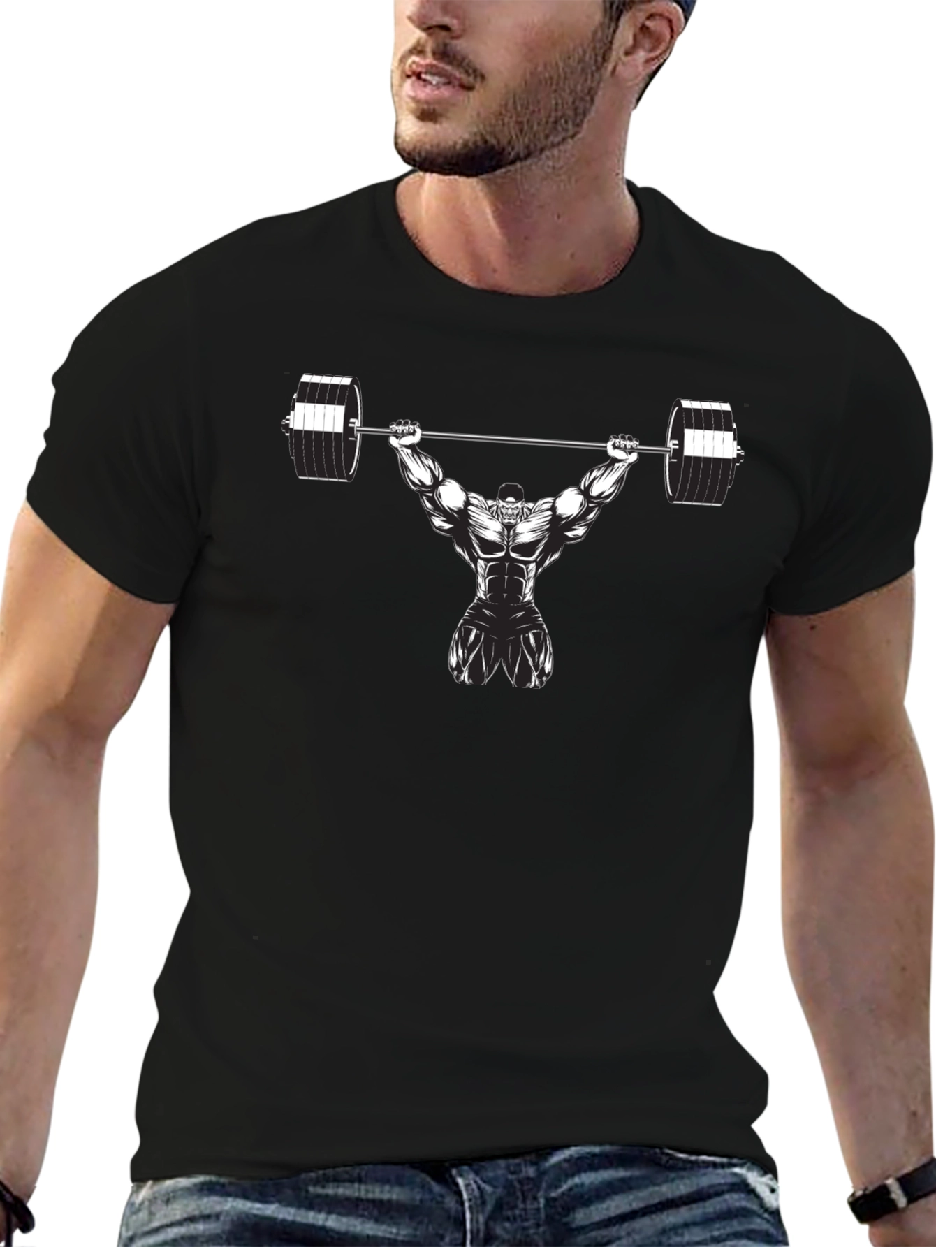 Weightlifter Graphic T-Shirt - Gym Motivation