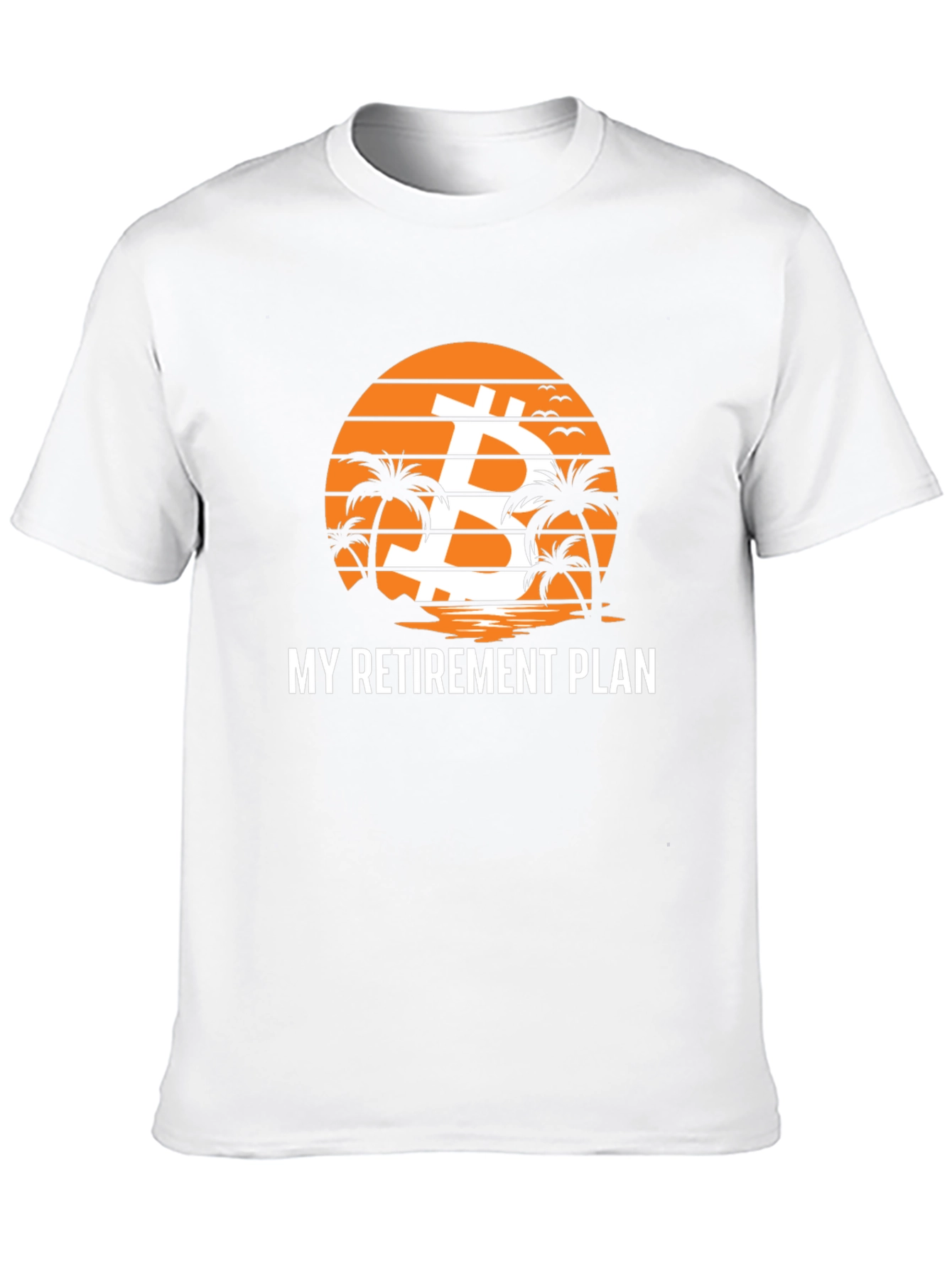 Bitcoin Retirement Plan Black Graphic T-Shirt