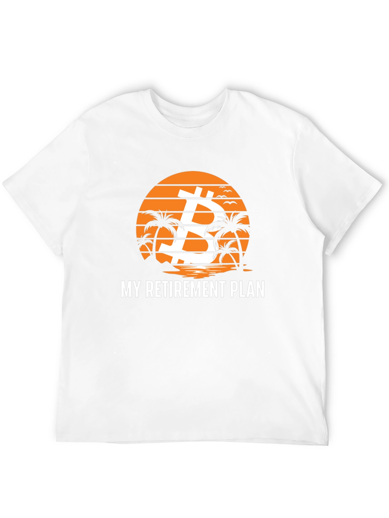 Bitcoin Retirement Plan Black Graphic T-Shirt