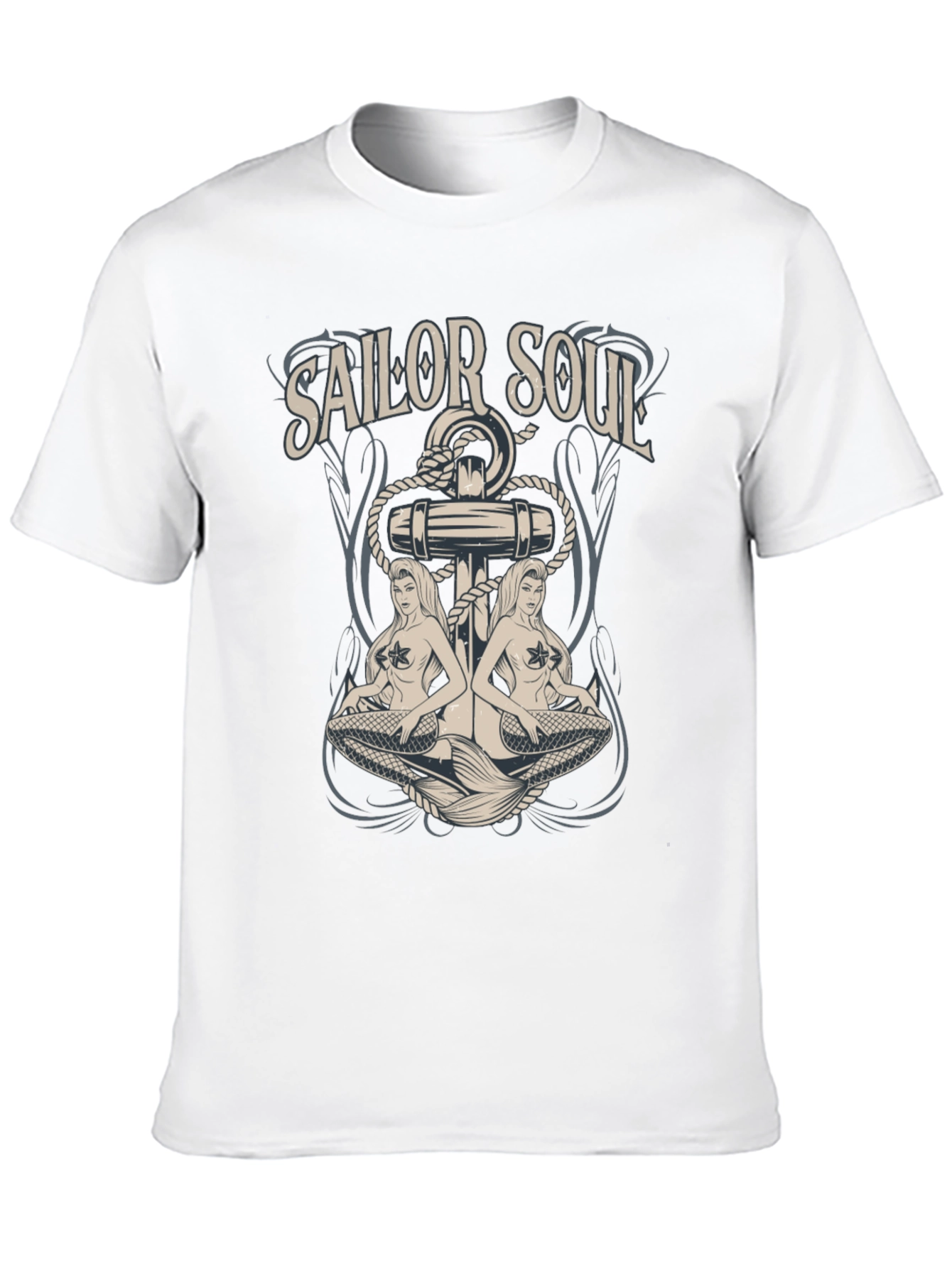 Sailor Soul Graphic Tee - Black Cotton T-Shirt