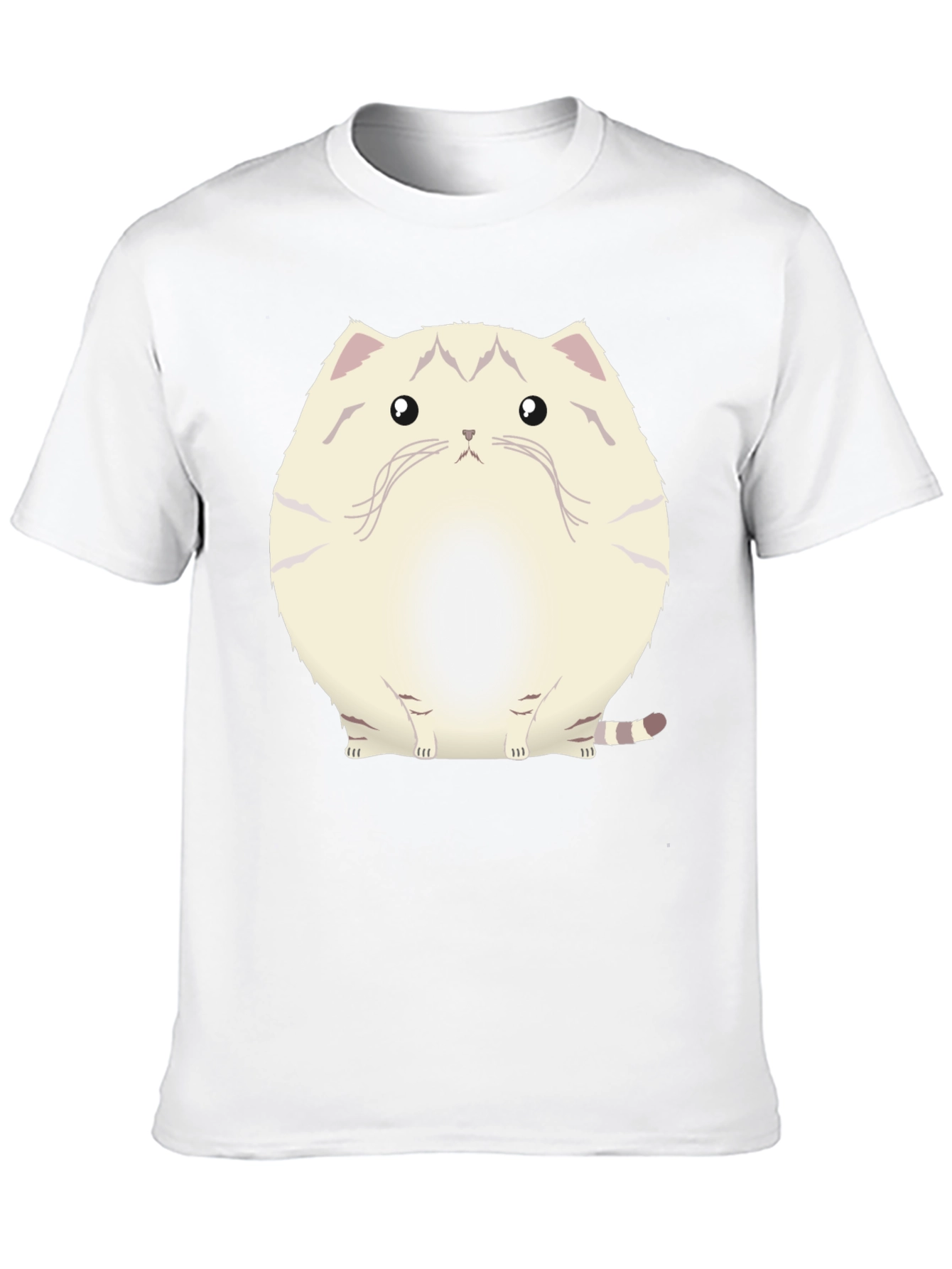 Cute Cat Graphic Black T-Shirt
