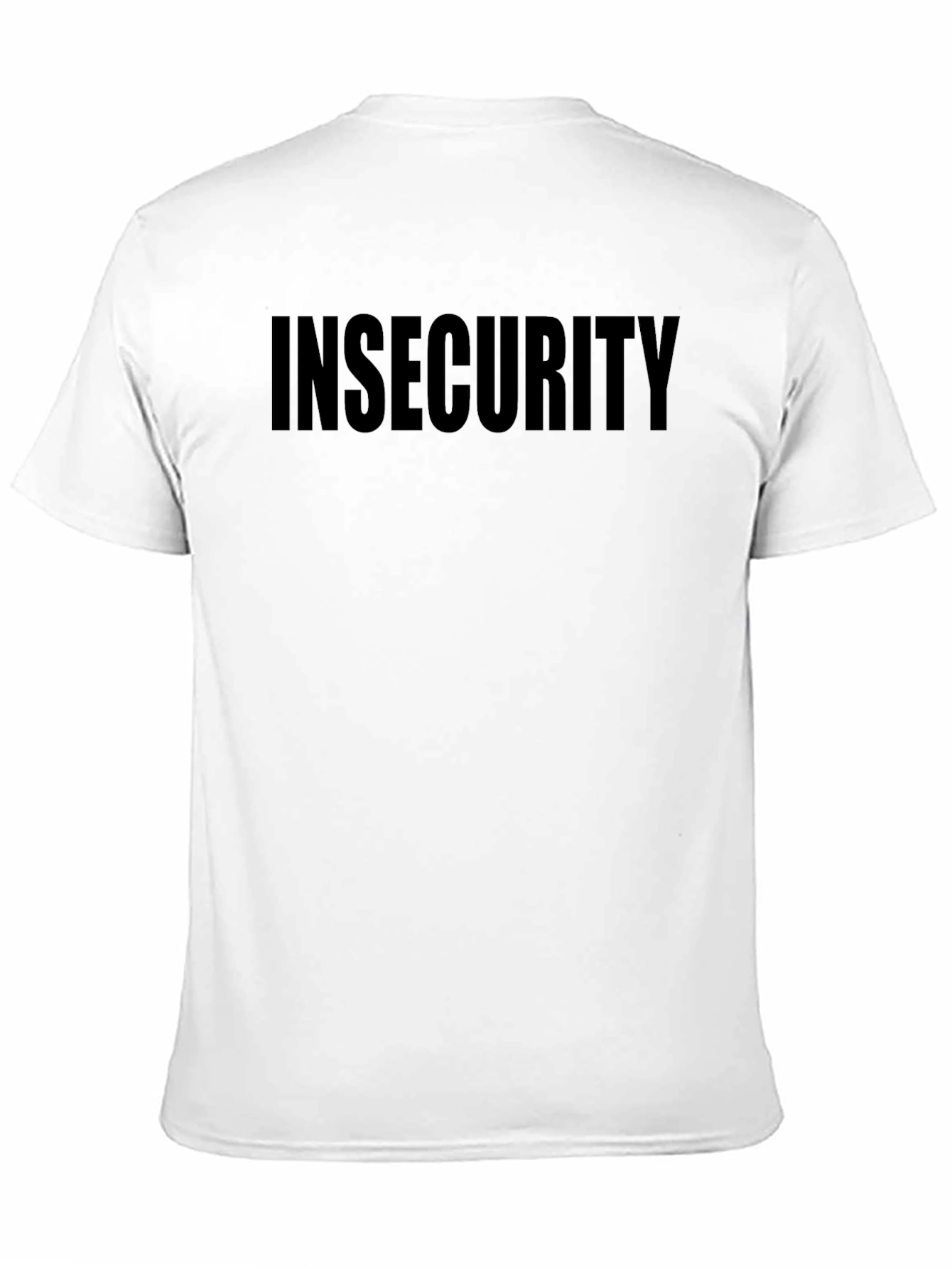 Insecurity Graphic Tee - Black Cotton T-Shirt