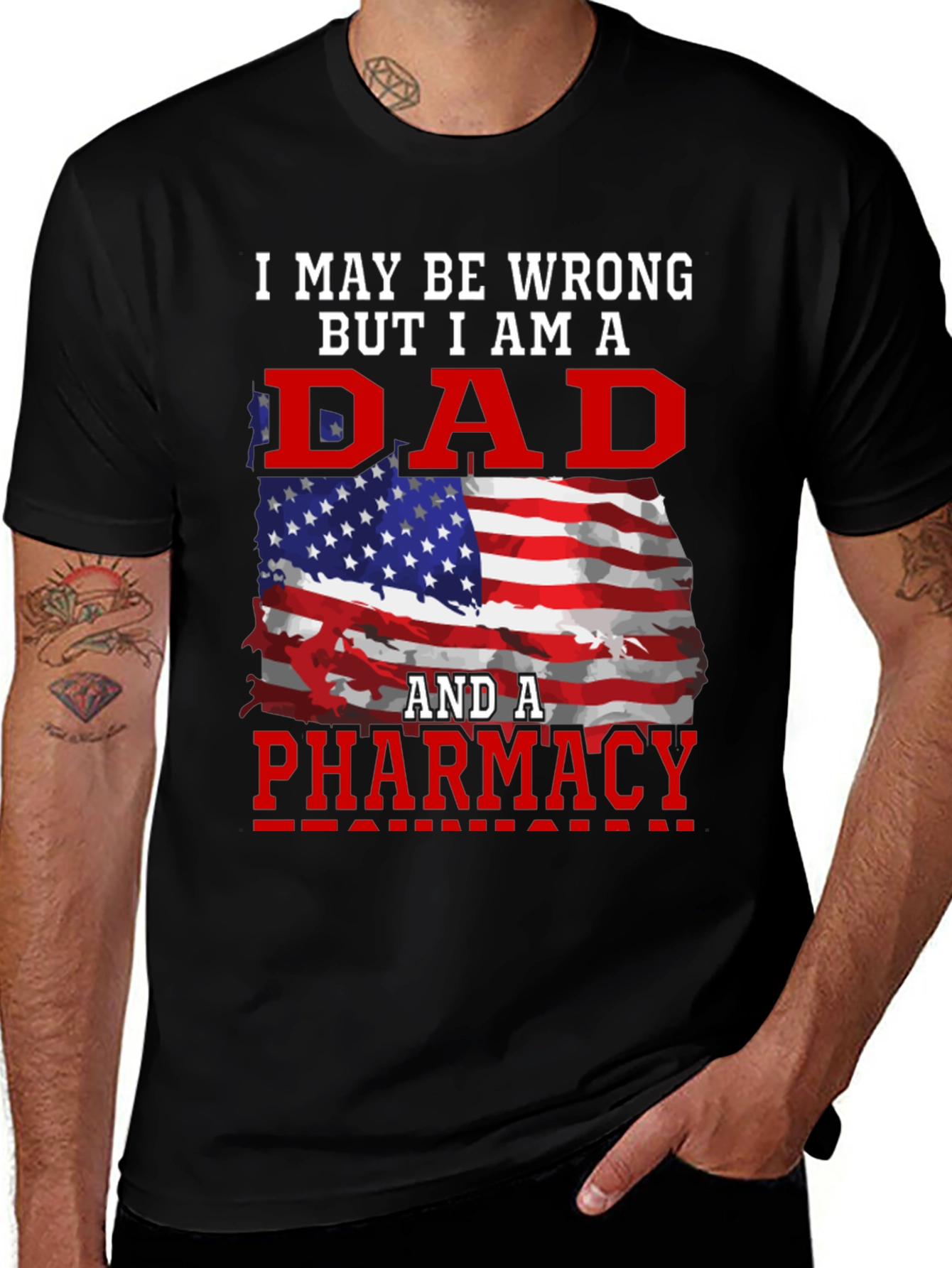 Dad Pharmacy T-Shirt: Patriotic Edition
