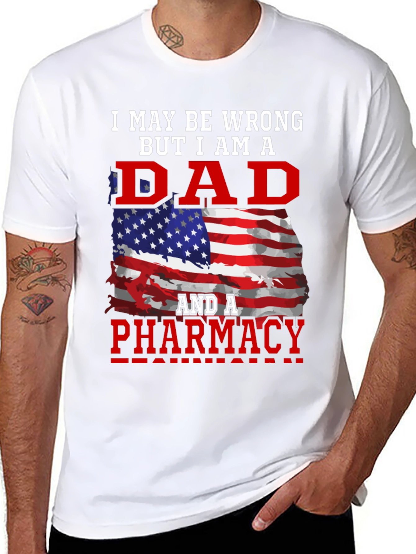 Dad Pharmacy T-Shirt: Patriotic Edition