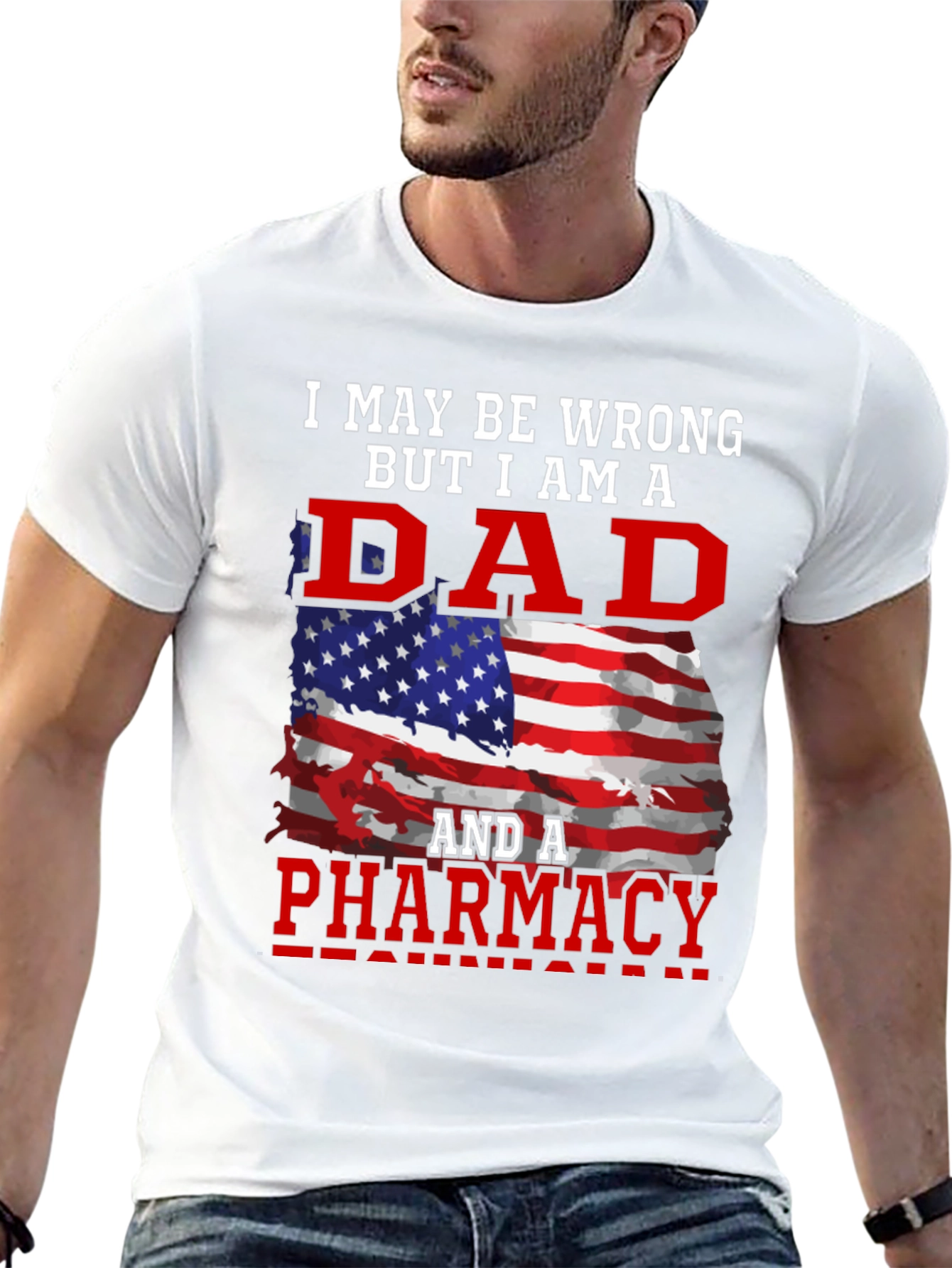 Dad Pharmacy T-Shirt: Patriotic Edition