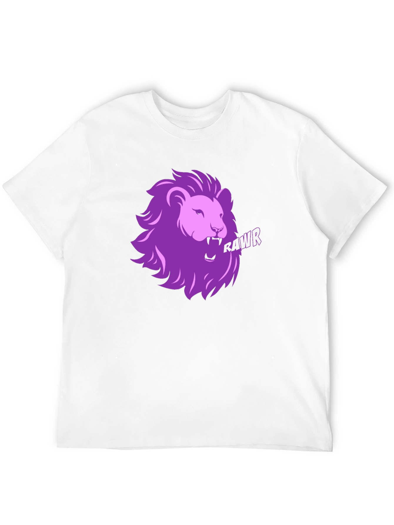 Rawr Lion Graphic T-Shirt - Black