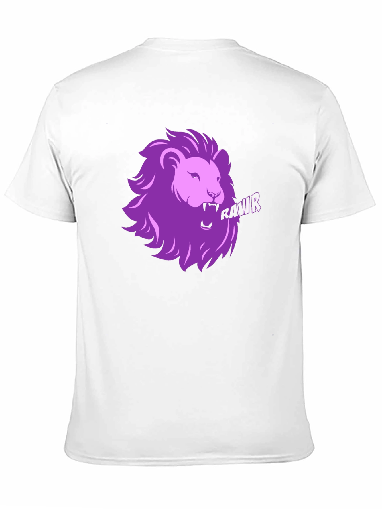 Rawr Lion Graphic T-Shirt - Black