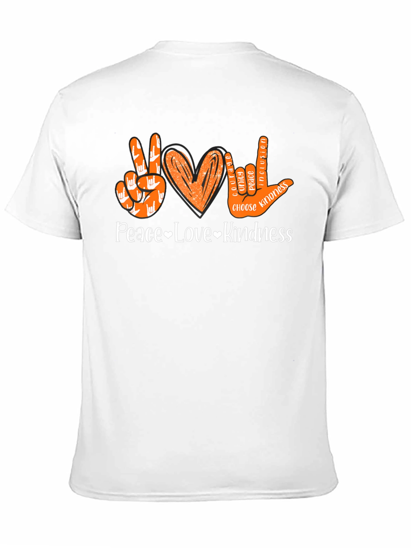 Peace Love Kindness ASL Graphic T-Shirt
