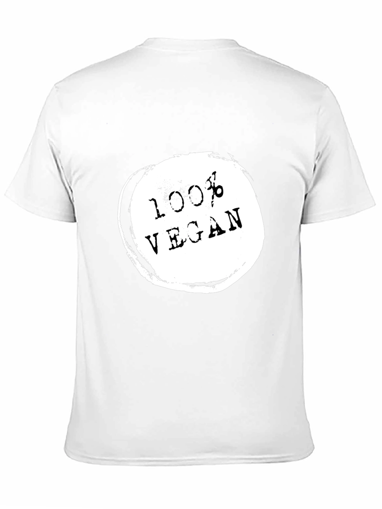 100% Vegan Black T-Shirt - Ethical & Stylish