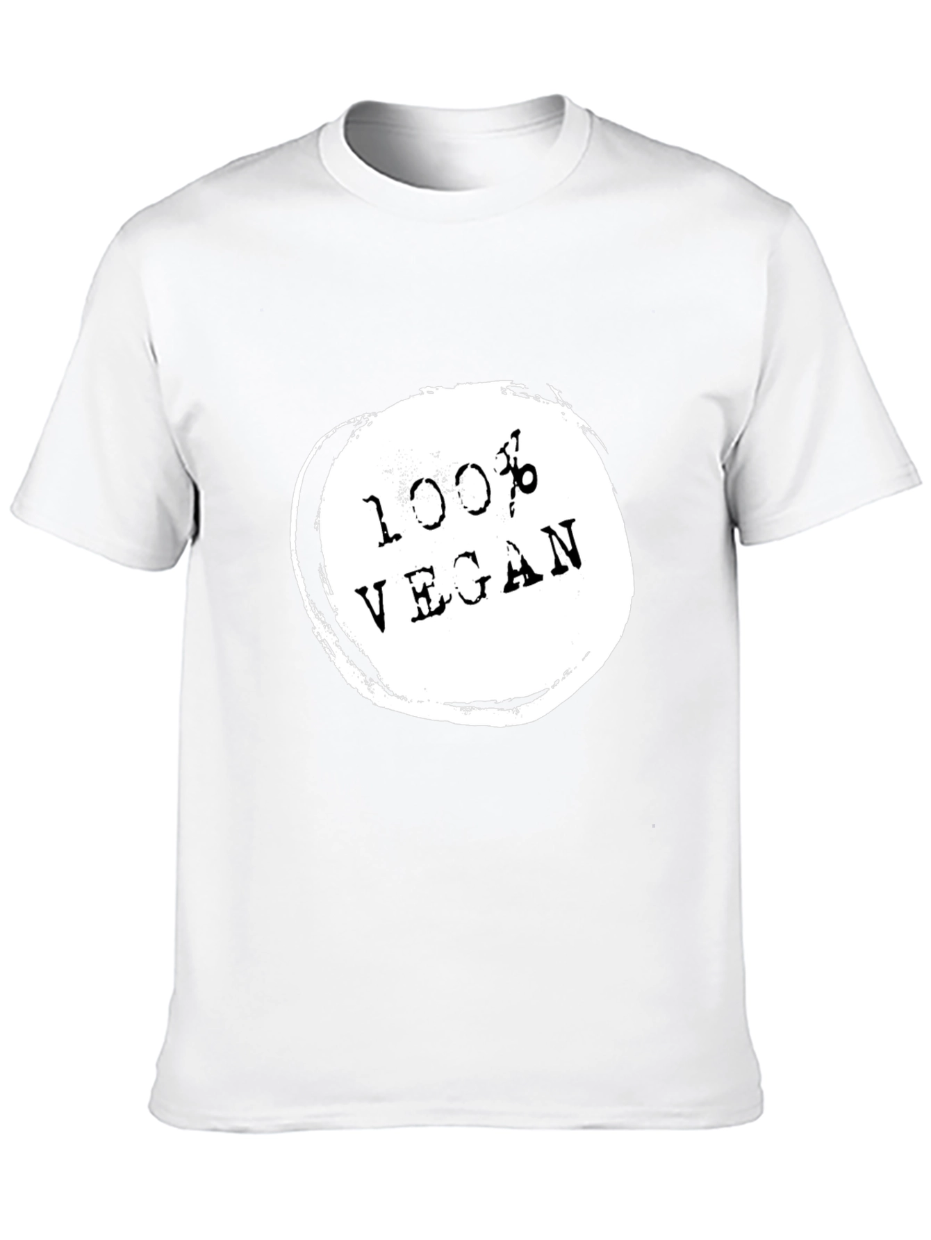 100% Vegan Black T-Shirt - Ethical & Stylish