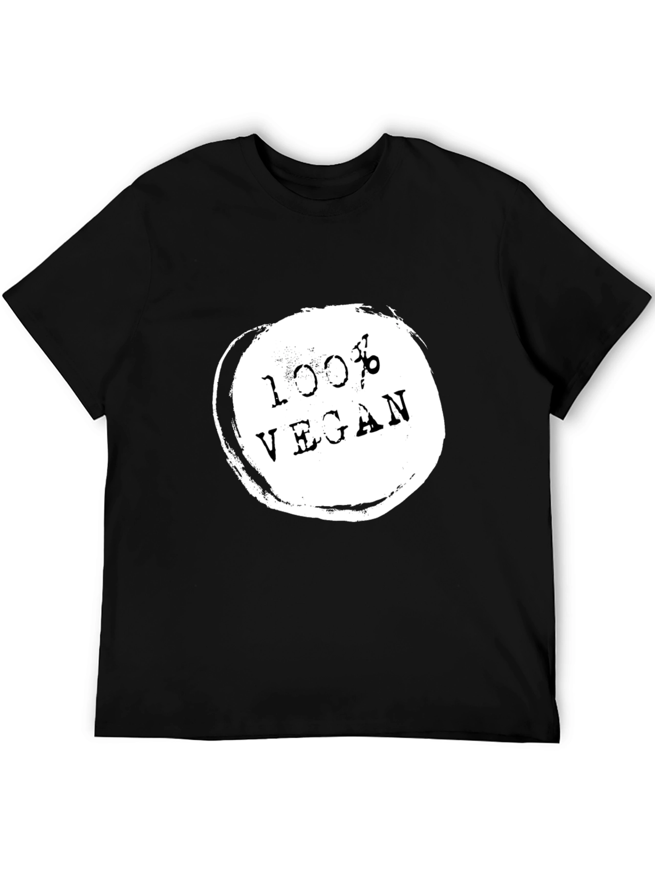 100% Vegan Black T-Shirt - Ethical & Stylish