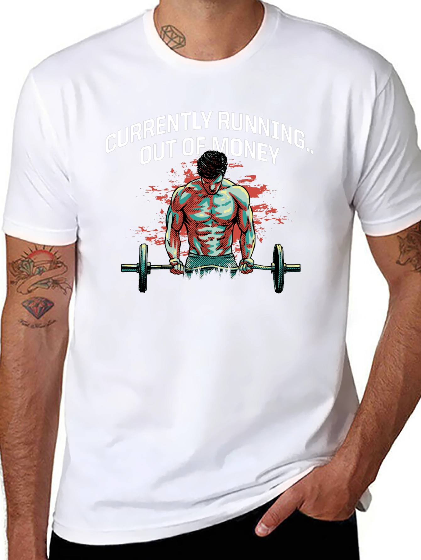 Running Out of Money Gym T-Shirt
