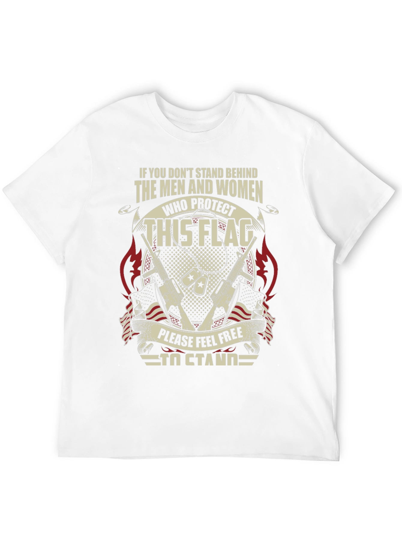 Patriotic Stand For The Flag Graphic Tee