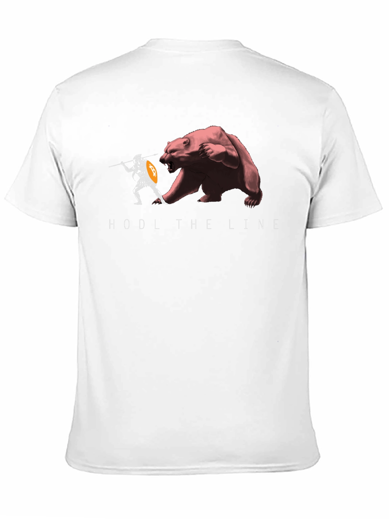 HODL The Line Black T-Shirt - Crypto Warrior