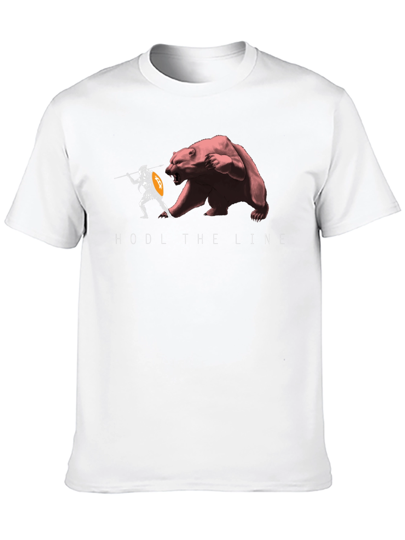 HODL The Line Black T-Shirt - Crypto Warrior
