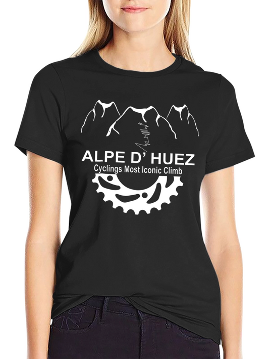 Alpe D Huez Cycling T-Shirt - Iconic Climb Design